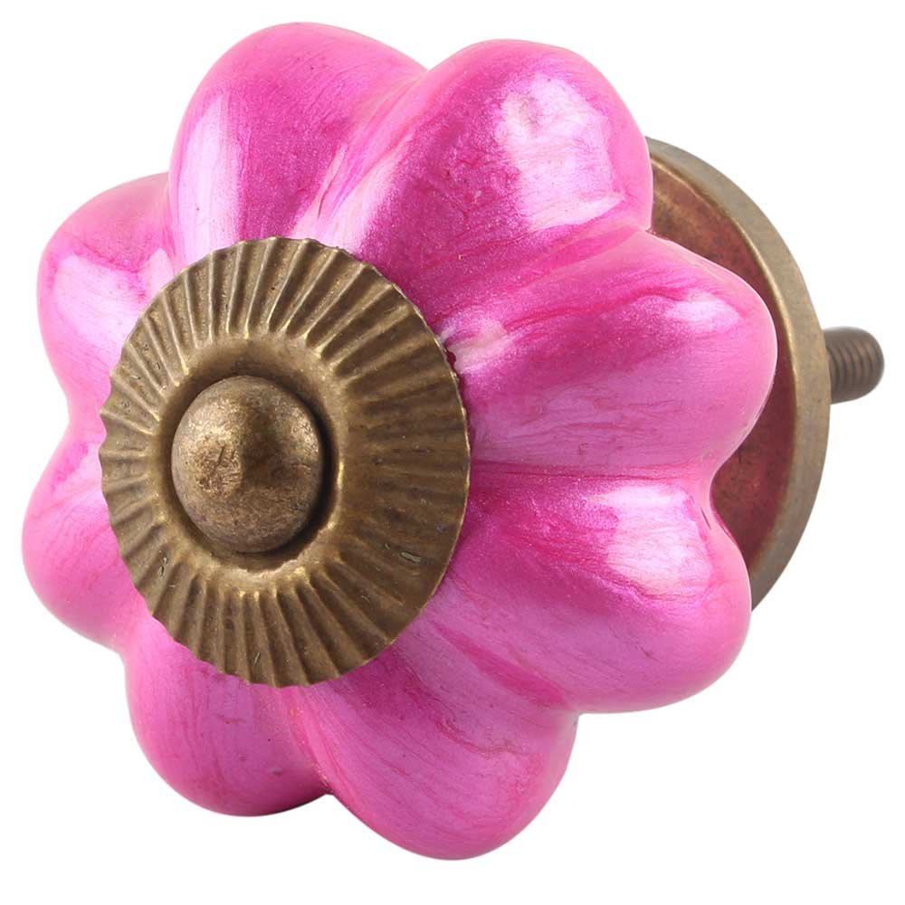8 Pack Solid Pink Ceramic Drawer Knobs - Premium Kitchen Cabinet Hardware for Dressers & Cabinets - Elegant Decorative Door Pulls with Luxury Craftsmanship - Perfect for Home Renovation & DIY Furniture Upgrade