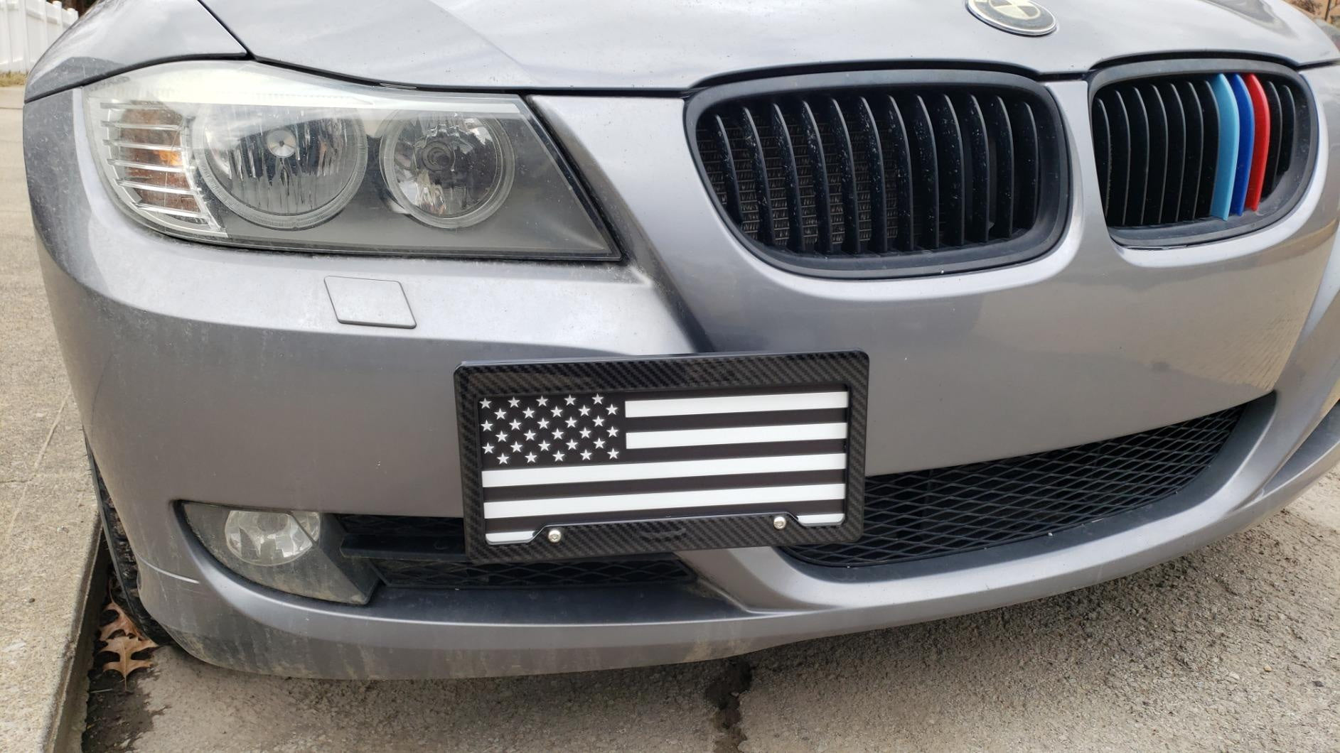 BMW Front Bumper Tow Hook License Plate Mounting Bracket Holder - Compatible with 1 Series, 3 Series, X5, X6 Models - Perfect for Off-Roading & Car Shows