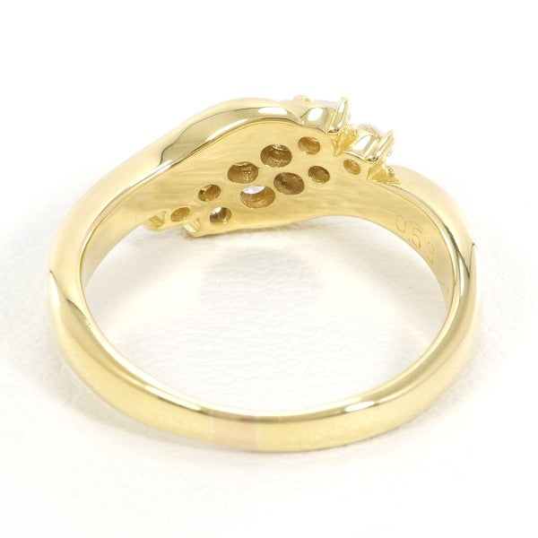 18K Yellow Gold Diamond Ring for Women - Elegant Solitaire Engagement Wedding Band - Perfect for Proposals, Anniversaries & Special Occasions