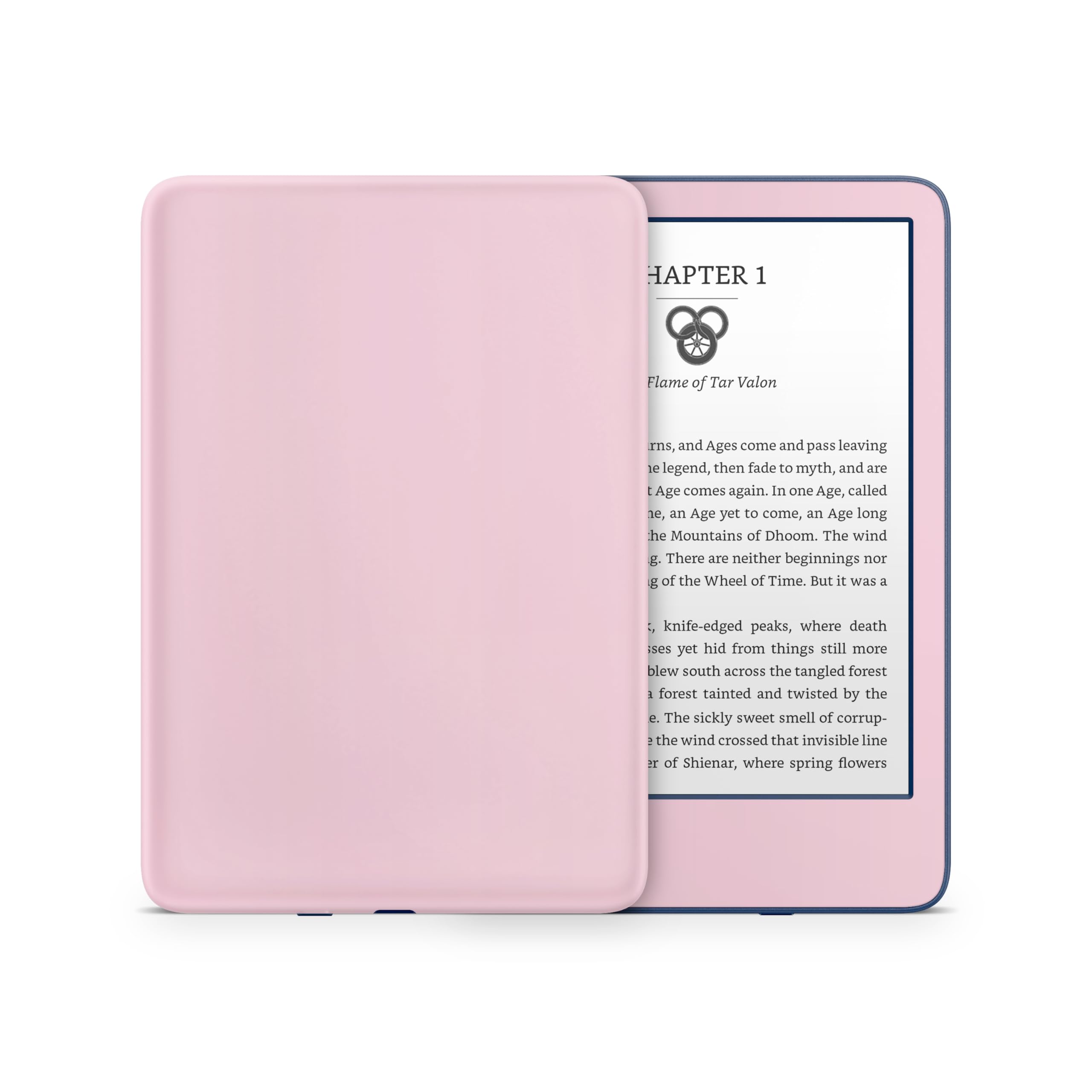 Premium 3M Vinyl Full Wrap Skin for Kindle Paperwhite (11th Gen, 2021) - Minimalist Design, Solid Color, Anti-Slip Protection - Perfect for Reading, Travel & Daily Use (Rosy Pink)