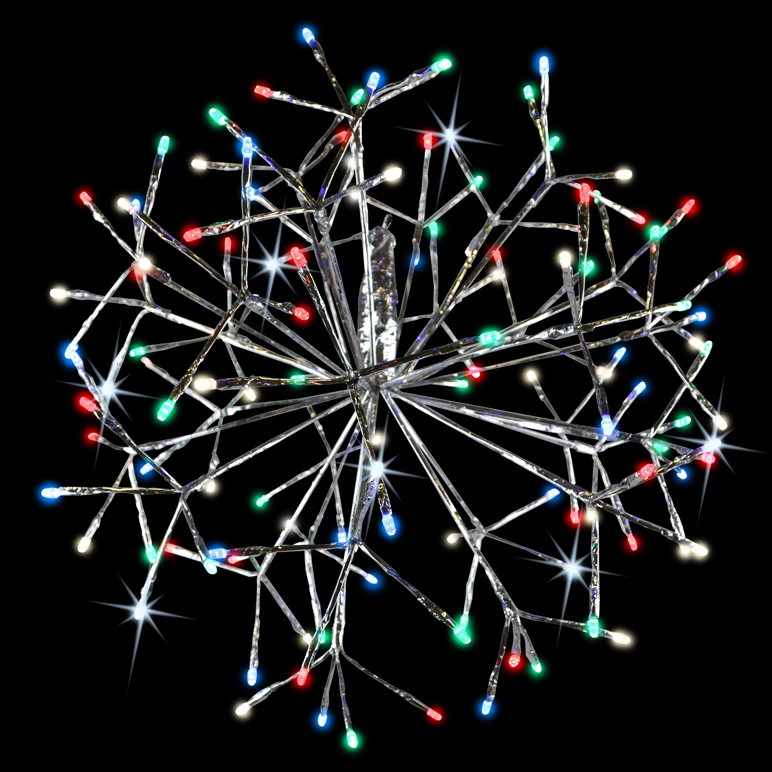 20 LED Twinkle 3D Sphere Decoration - Battery Operated Hanging Ornament for Christmas, Wedding, Party & Home Decor - Perfect for Indoor and Outdoor Use