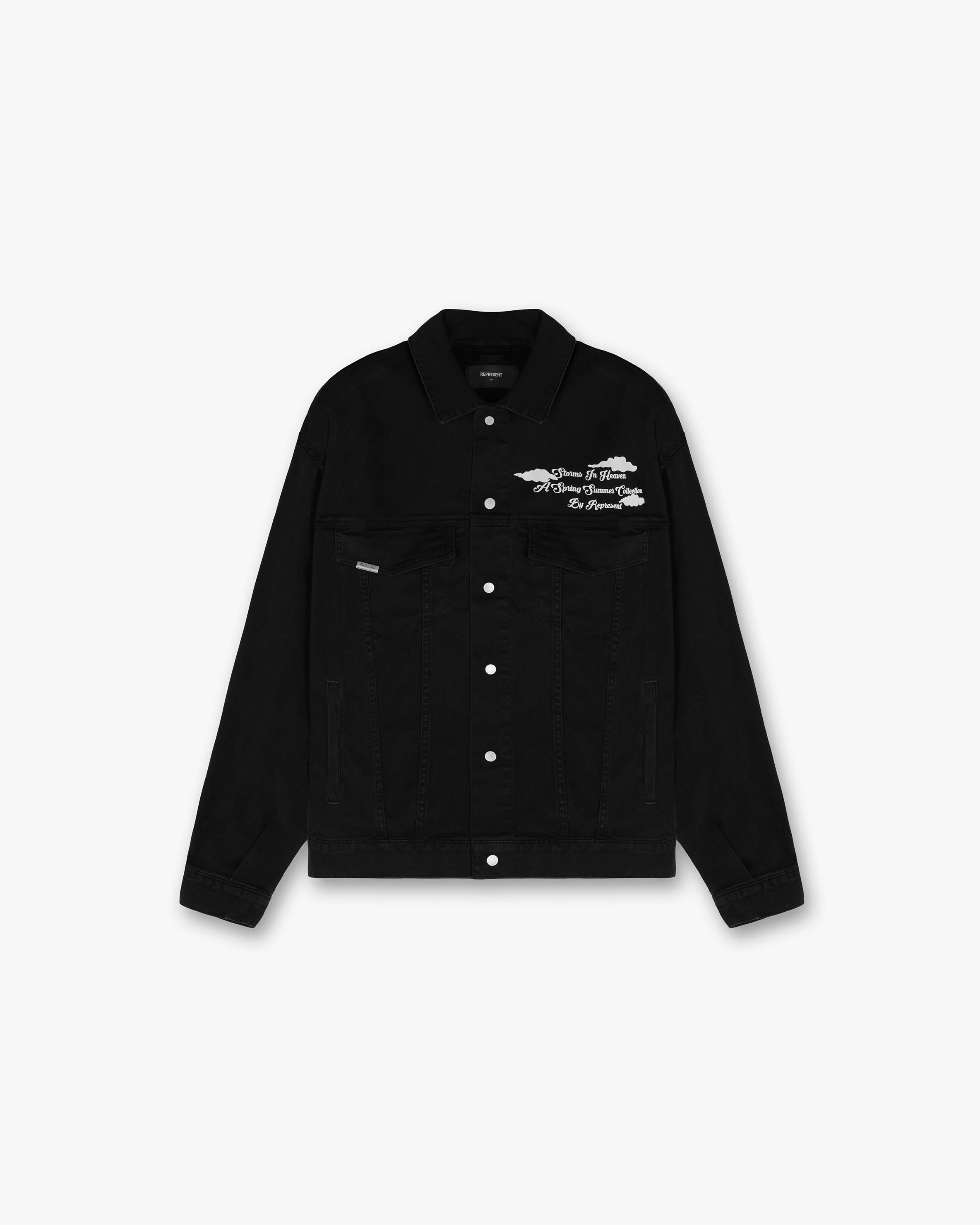Stylish Black Denim Jacket for Men & Women | Vintage Distressed Denim Jacket with Button Front | Perfect for Casual Outfits, Streetwear & Fall Layering
