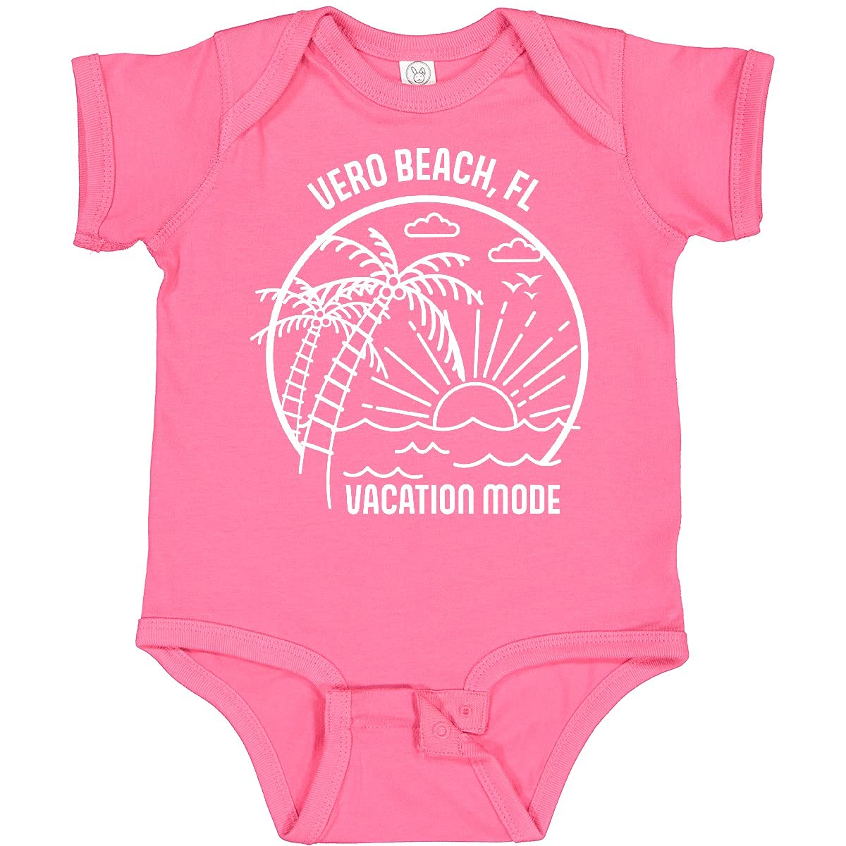 Inktastic Summer Vacation Mode Vero Beach Florida Baby Bodysuit - Cute Florida-Themed Outfit for Infants & Toddlers - Perfect for Beach Trips, Family Photos & Vacation Souvenirs