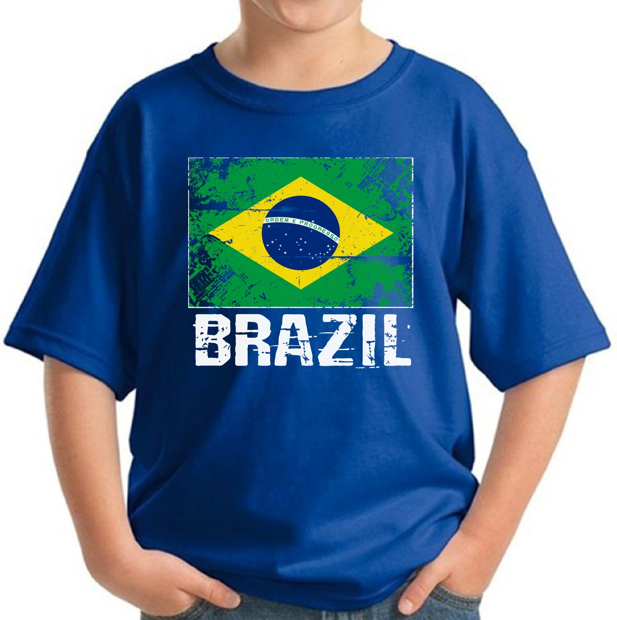 Brazilian Flag Soccer Jersey for Kids - Youth Brazil National Team Football Shirt - Perfect for Match Days, Birthday Gifts & Fan Support