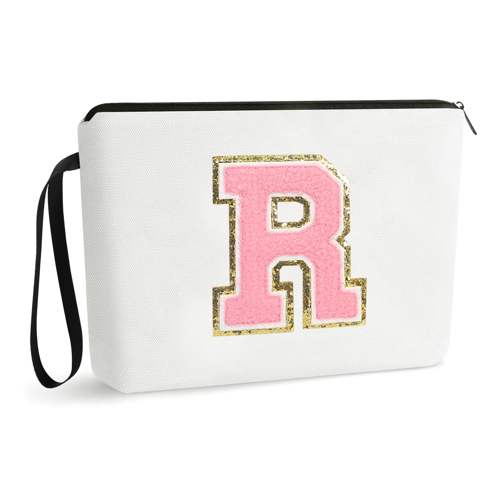 UAREHIBY Personalized Cosmetic Bag for Women - A-Z Customized Gift for Best Friend, Bride, Bridesmaid, Sister, Teacher, Nurse - Perfect for Birthdays, Thank You Gifts, and Everyday Use