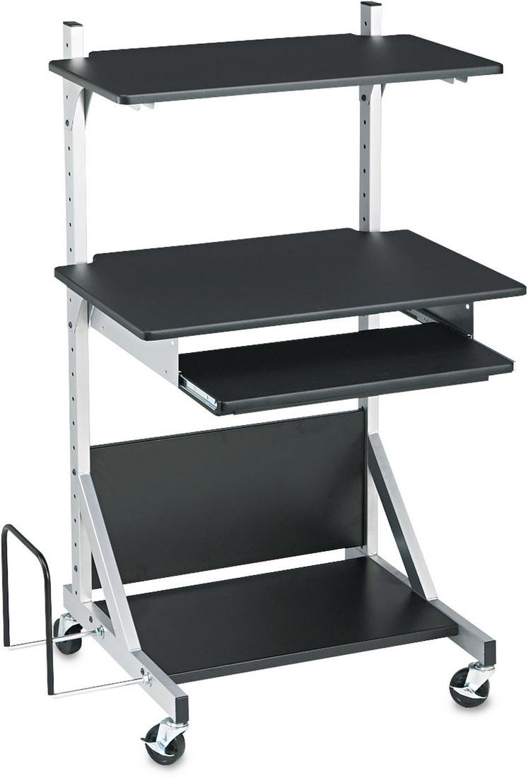 Balt Alekto Adjustable Height Sit Stand Desk Workstation - 27.5