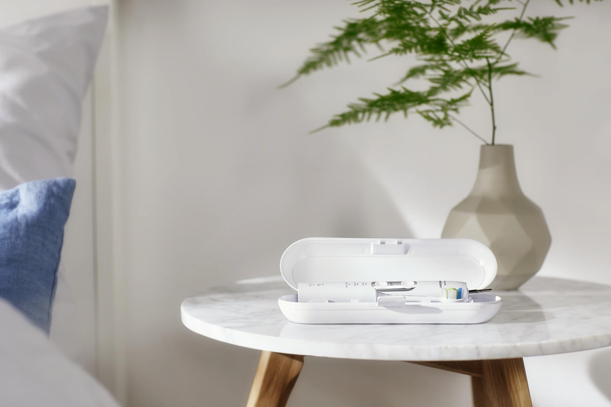Philips Sonicare ProtectiveClean 6100 Rechargeable Electric Toothbrush - HX6877/21 | Whitening, Gum Care & Plaque Removal | 3 Modes, Pressure Sensor | Perfect for Travel & Daily Oral Hygiene (White)