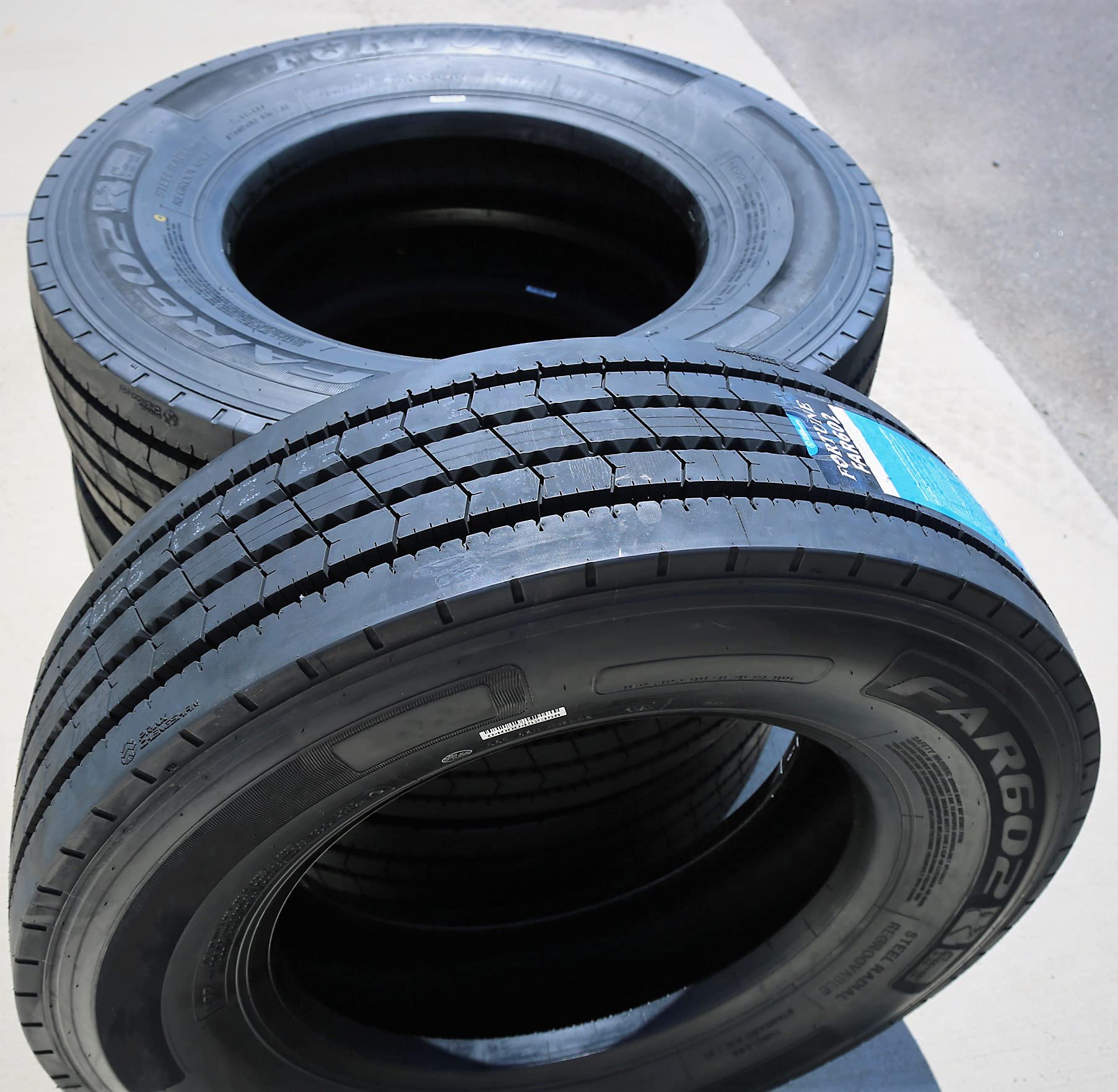 FAR602 215/75R17.5 135/133L H Commercial Truck Tire - Heavy Duty All-Season Tires for Semi Trucks & Trailers - Ideal for Long Haul Transport & Highway Driving