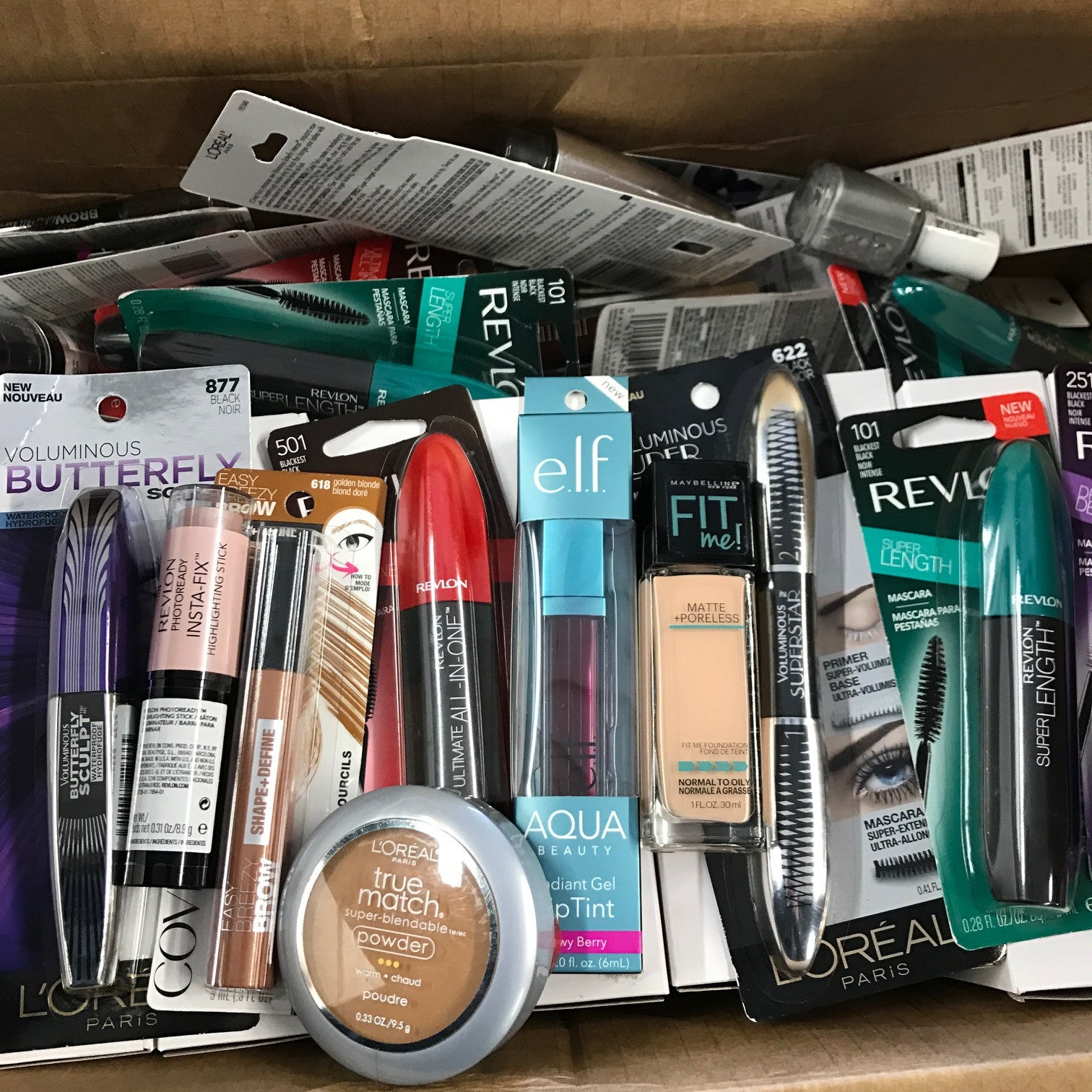 Wholesale Assorted Brand Name Cosmetics Lot - 100 Piece Set for Makeup Artists, Salons & Retailers | Bulk Beauty Products for Professional & Personal Use