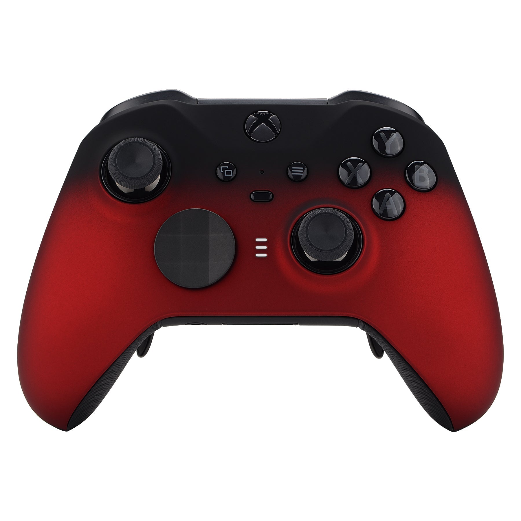 eXtremeRate Replacement Front Housing Shell Case with Accent Rings for Xbox One Elite Series 2 & Elite 2 Core Controller (Model 1797) - Shadow Scarlet Red | Custom Gaming Accessory for Enhanced Controller Protection & Style | Perfect for Competitive Gaming & Long Play Sessions