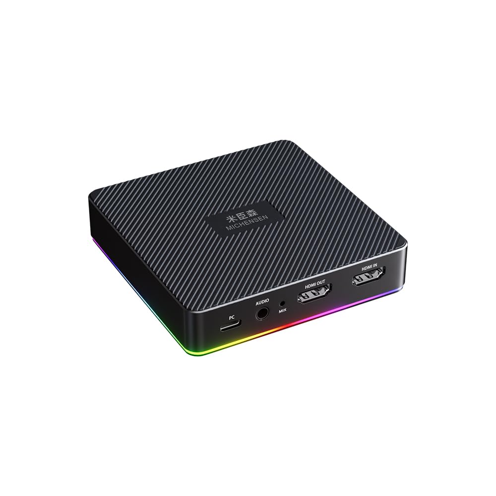 MICHENSEN 1080p120 & 4K30 HDR Video Capture Card with 4K60 Loop Out - for Xbox Series X/S, PS5, Nintendo Switch, PC Streaming & Live Gaming - Perfect for Twitch, YouTube & Game Recording