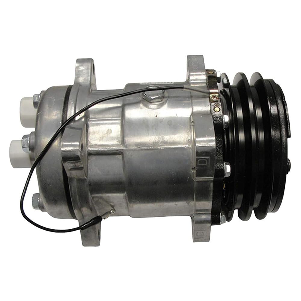 RAParts Air Conditioning Compressor with Clutch - Compatible with Sanden, Fits Ford 7610 & 6610 Tractor Models | Perfect for AC System Repair & Replacement in Hot Weather