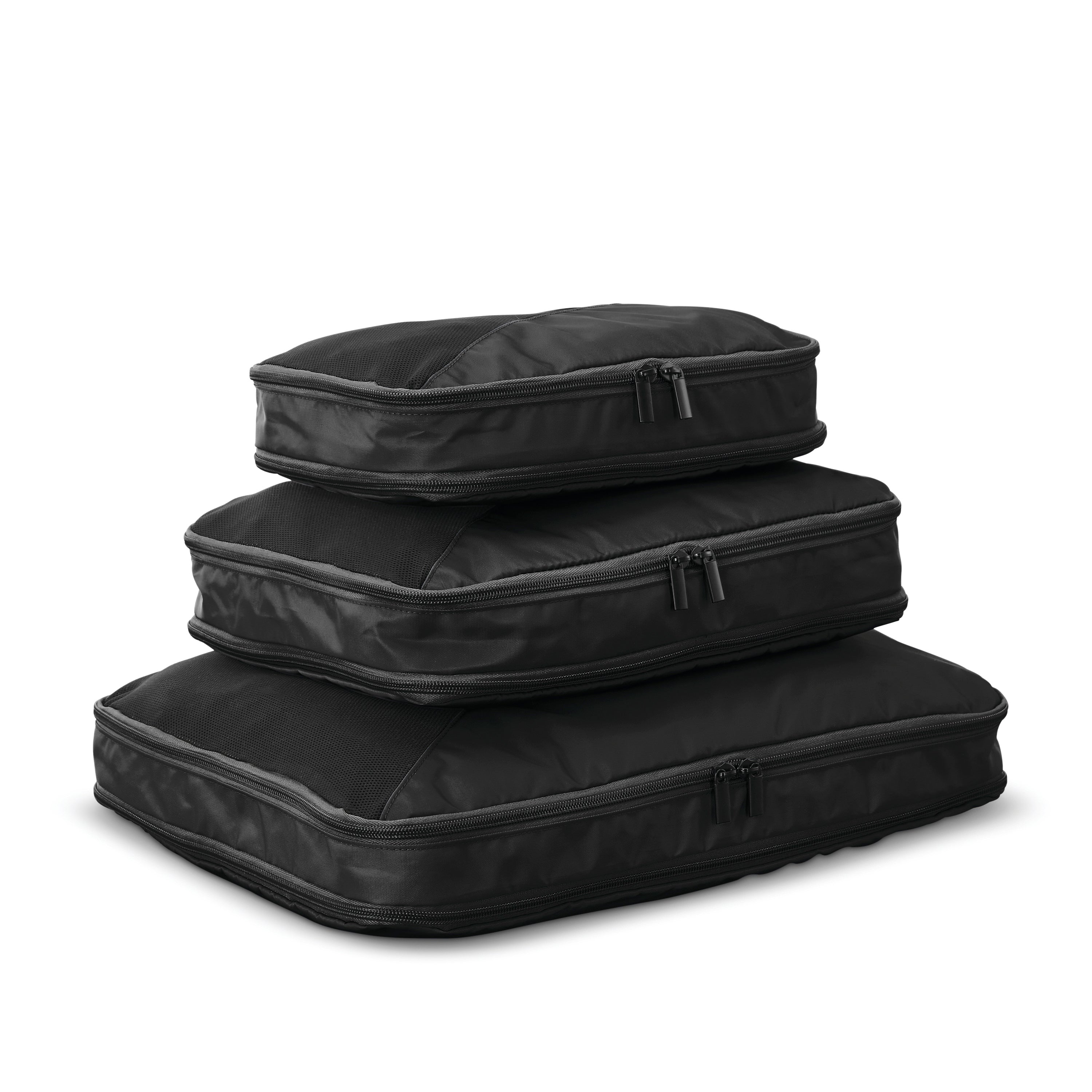 Samsonite 3 Piece Compression Packing Cube Set - Travel Organizer for Luggage & Suitcases - Perfect for Business Trips, Vacations & Weekend Getaways