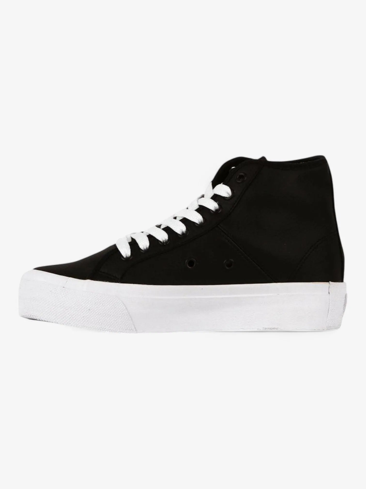 DC Manual Hi Platform Sneakers for Women - Black & White | Casual Streetwear & Skateboarding Shoes