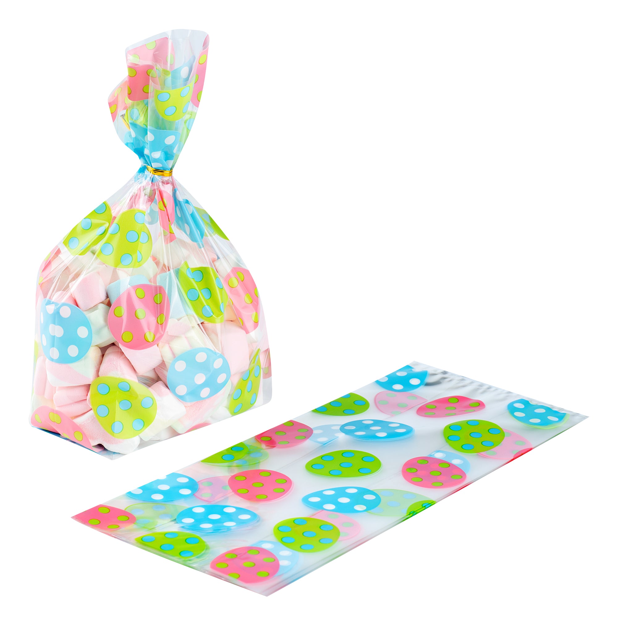Plastic Candy Bags for Easter Eggs - 5 x 3 x 11 Inch Gusseted Treat Bags (4000 Count Bulk Box) - Perfect for Easter Candy, Party Favors & Holiday Treat Packaging