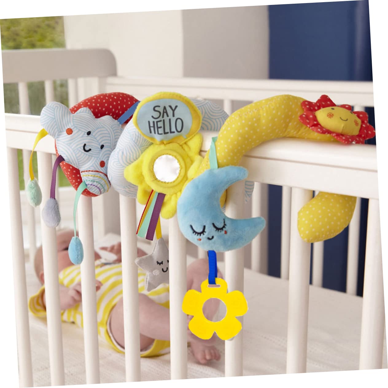 Wakauto 1 Set Baby Stroller Pendant Toy - Cute Fabric Hanging Car Seat & Crib Toys for Newborn Girls - Perfect for Strollers, Car Seats & Nursery Decor