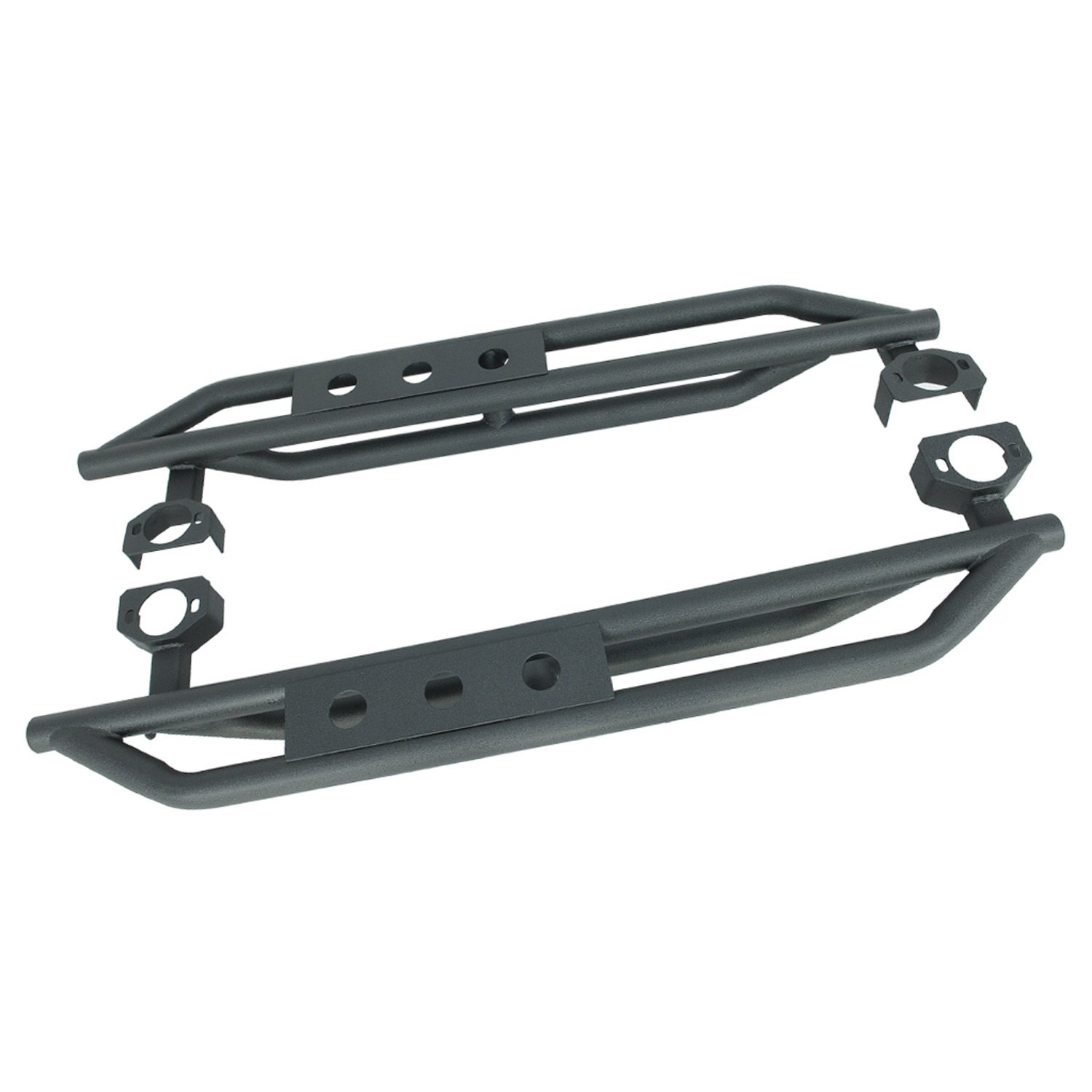 Black Raptor Rock Sliders for Jeep Wrangler JK 2 Door - Heavy Duty Off-Road Side Steps & Protection - Perfect for Trail Riding, Rock Crawling & Adventure Off-Roading