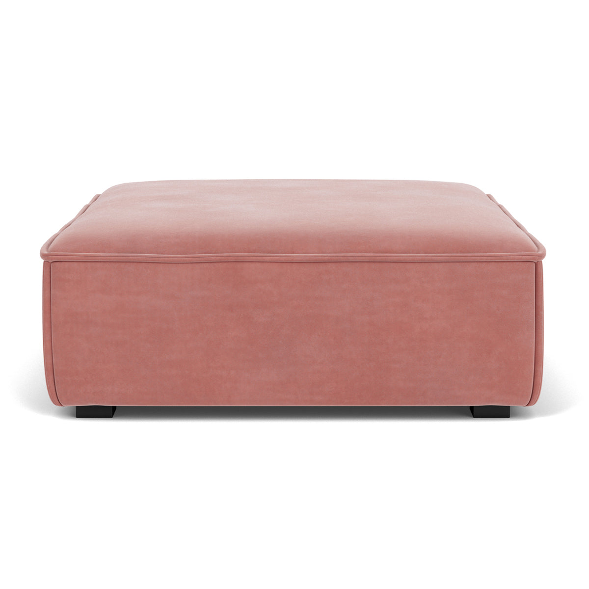 Premium Daphne Velvet Extra Large Footrest - Soft & Supportive Ottoman for Living Room, Office & Bedroom - Comfortable Foot Rest Stool for Relaxing, Working & Nursing (Grey)