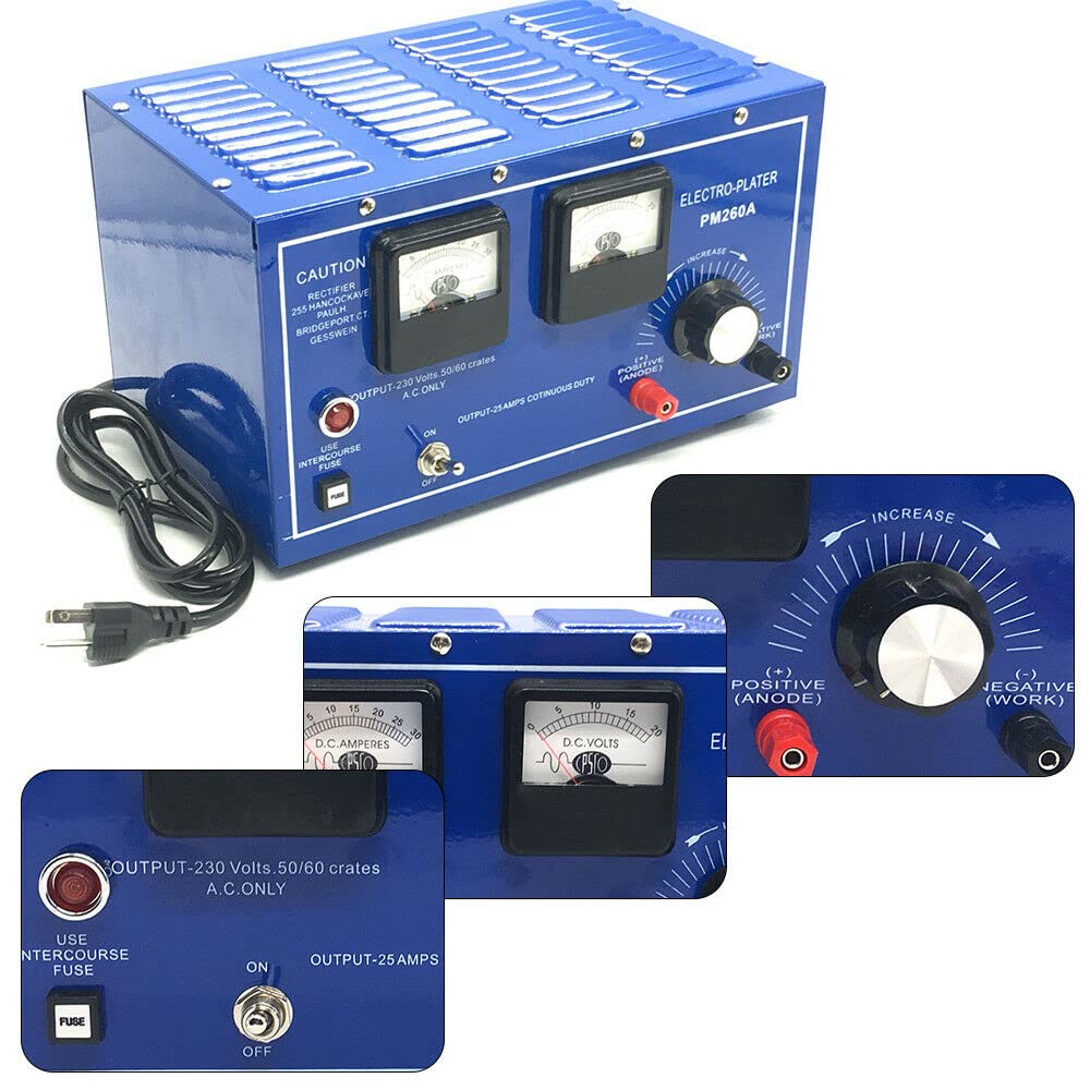 30A Gold Plating Machine for Jewelry - Platinum, Silver Electroplating Rectifier with Surface Treatment | Professional Jewelry Plater for Rings, Necklaces & Watches | Perfect for Jewelry Repair & Custom Design