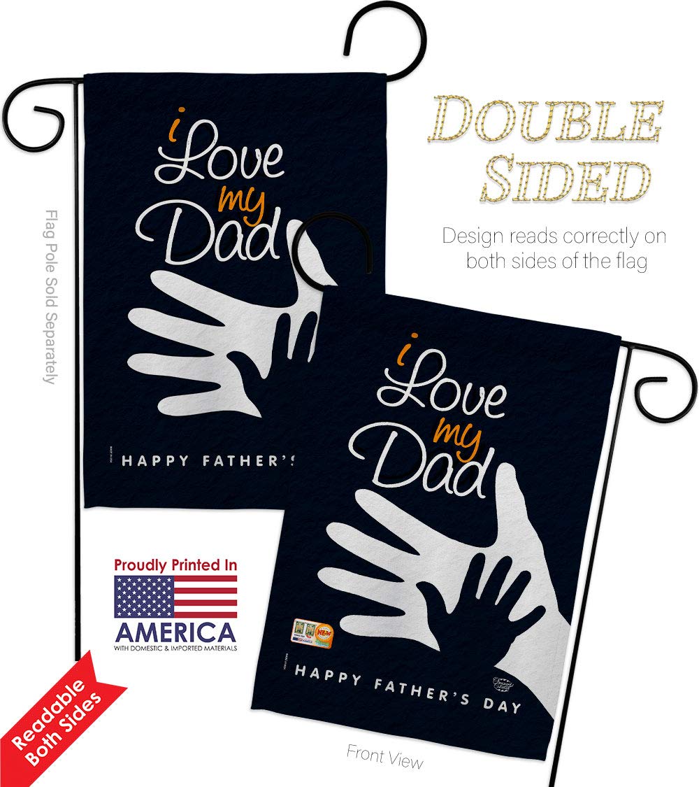 Dad Garden Flag Set - Double-Sided Yard Banner for Father's Day & Home Decor