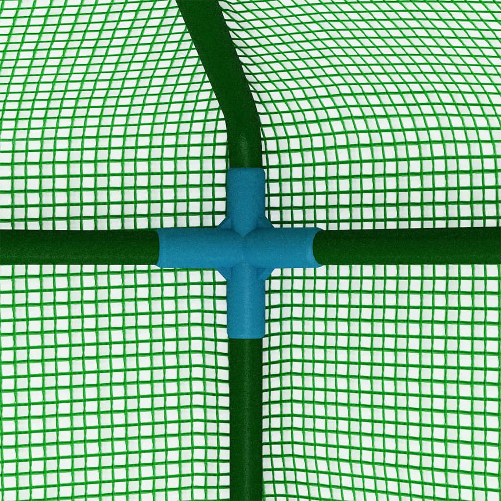Walk-in Greenhouse Tent with Roll-Up Doors & Shelves - 89.4
