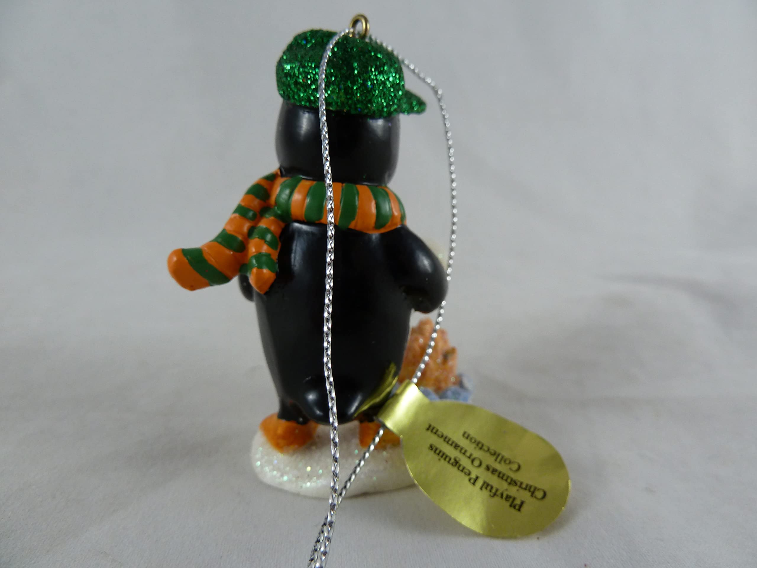 Danbury Mint Playful Penguins Christmas Ornament - Cute Penguin Drinking Hot Chocolate & Roasting Marshmallows - Perfect for Holiday Tree Decor, Gift Giving & Winter Home Decor