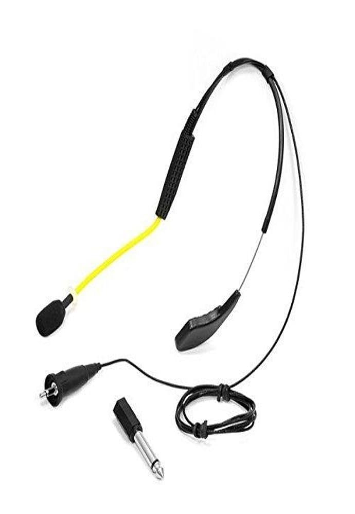 Pyle PMKWR4 Flexible Waterproof Sweatproof Headset Microphone - Omnidirectional Condenser Mic with 3.5mm Jack for Gym Workouts, Running, Cycling & Fitness Training - Perfect for Exercise, Sports & Outdoor Activities