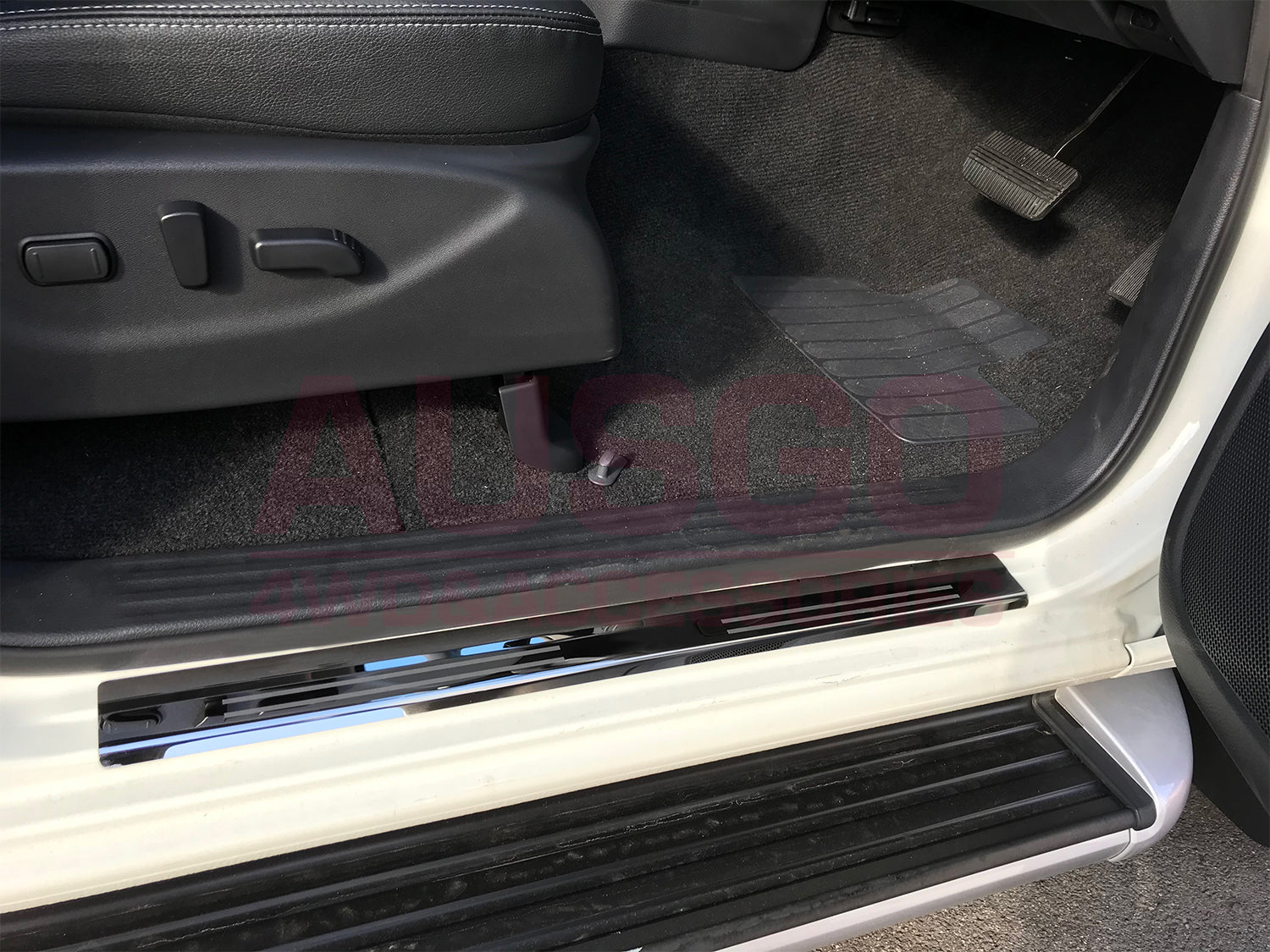 Stainless Steel Door Sill Protector for Nissan Navara NP300 D23 Dual Cab (2015-2024) - Heavy Duty Scratch Guard for Truck Interior Protection | Perfect for Off-Roading & Daily Commute