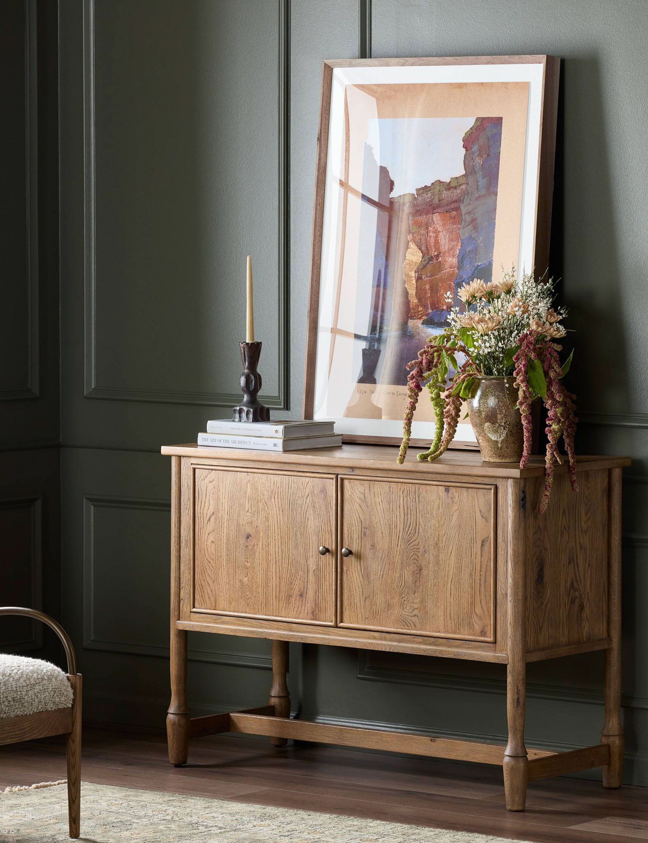 Bari Sideboard by Amber Lewis x Four Hands - Modern Buffet Cabinet with Storage for Dining Room, Living Room & Entryway