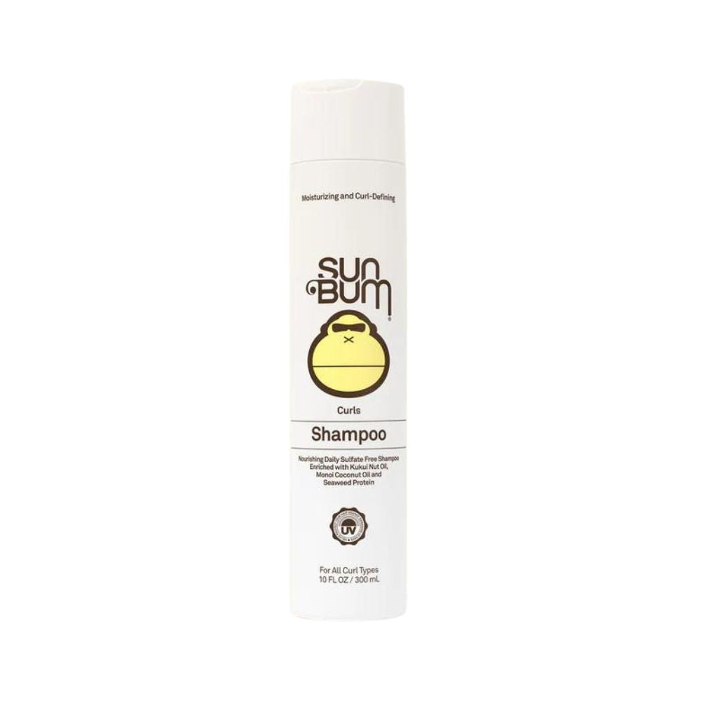 Sun Bum Curly Hair Shampoo for Natural Curls - Sulfate Free & Hydrating Formula for Frizz Control - Perfect for Beach Waves & Everyday Curly Hair Care