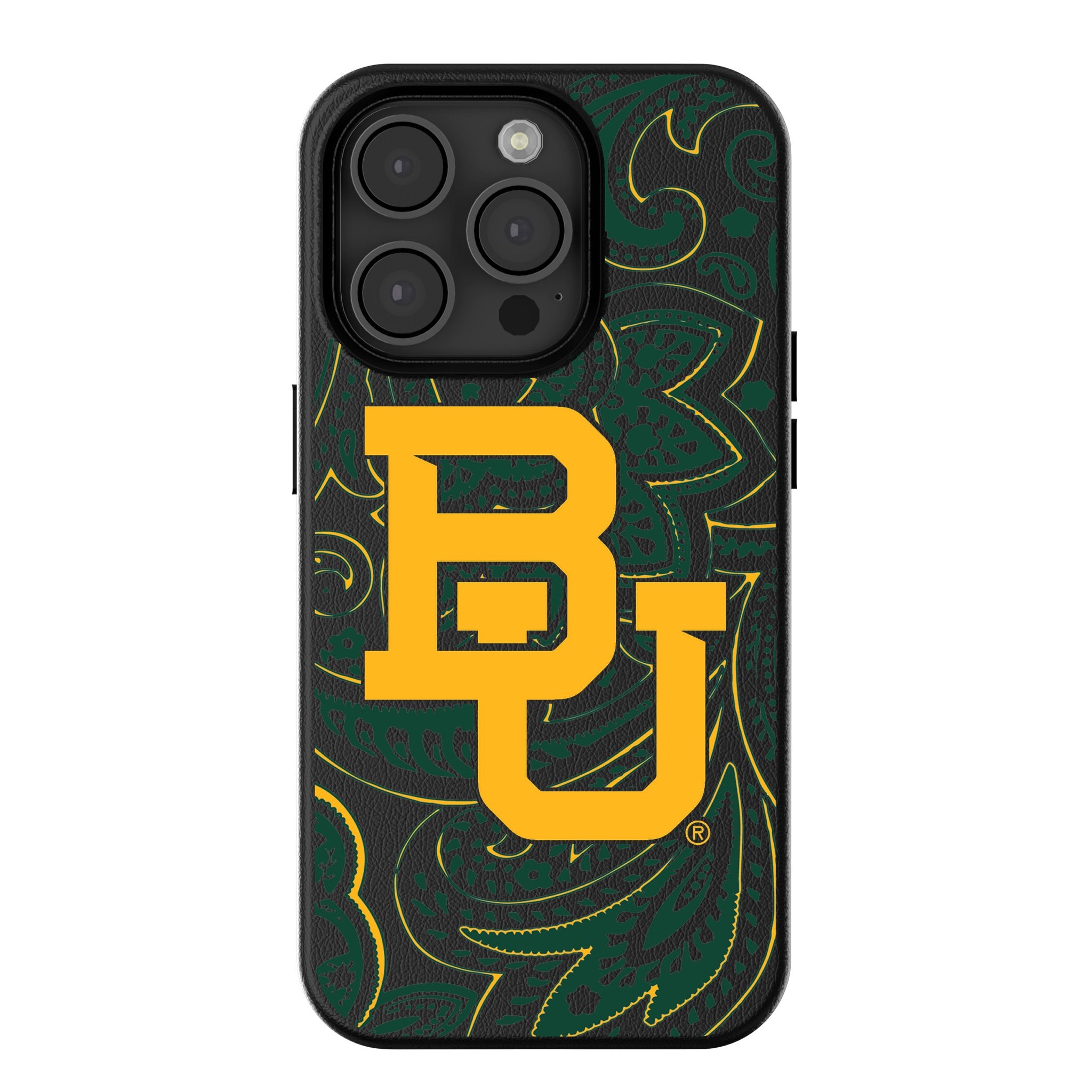 Baylor University Bears Paisley MagSafe Compatible Phone Case for iPhone 14/13/12 - Stylish Protective Cover for School Spirit & Everyday Use