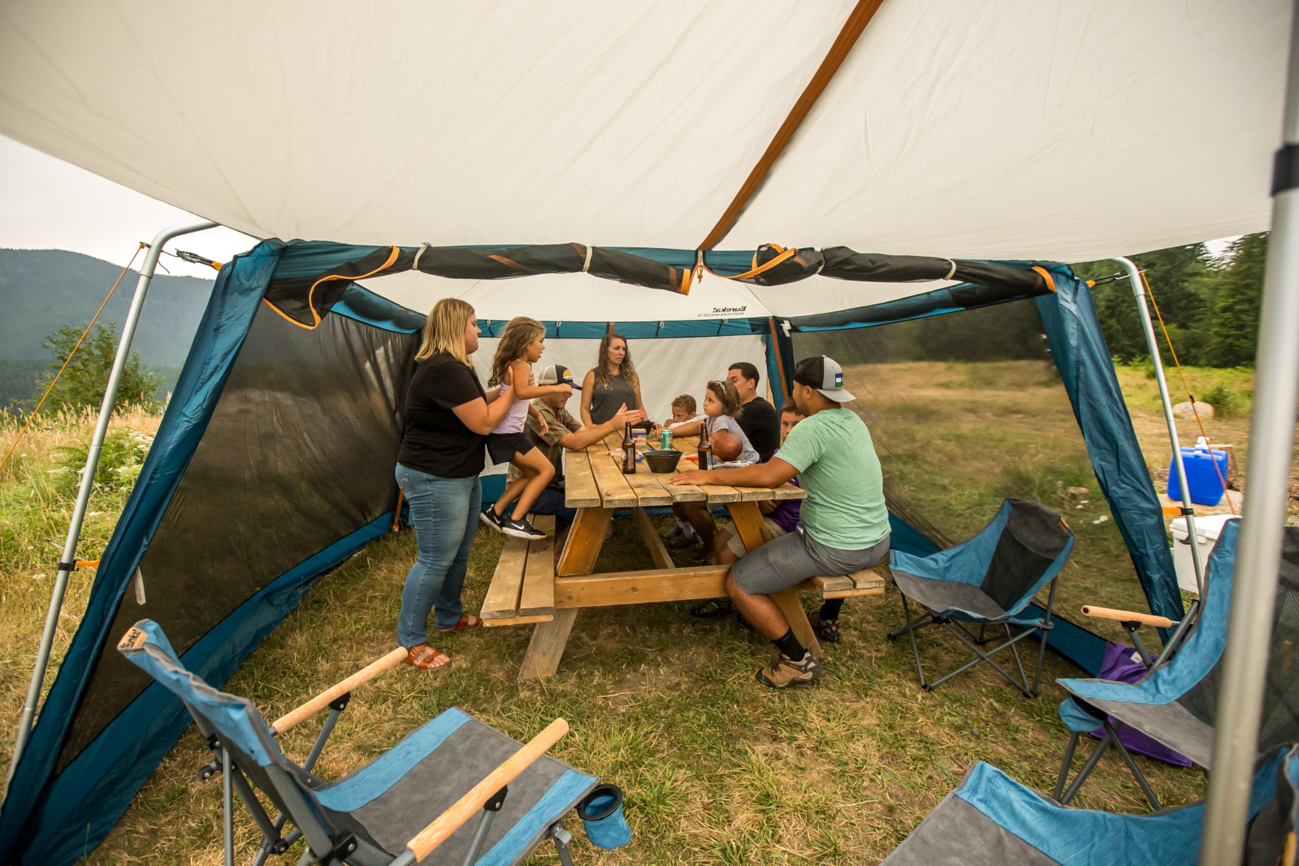 Eureka! Northern Breeze Camping Screen House & Shelter - 10' x 10' Lightweight Portable Tent for Outdoor Adventures, Picnics, and Backyard Relaxation