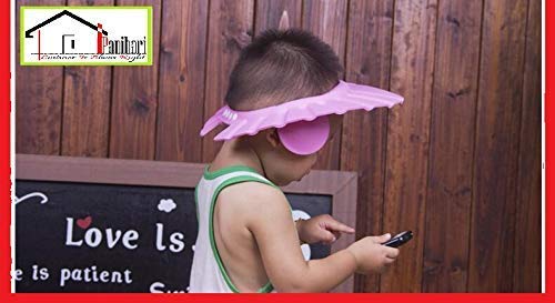 Twiclo Adjustable Baby Shower Cap - Soft & Safe Bath Hair Wash Hat for Infants & Toddlers - Waterproof Eye & Ear Protector - Leaves Shape Design - Pack of 1 - Perfect for Bath Time, Hair Washing & Swimming Protection