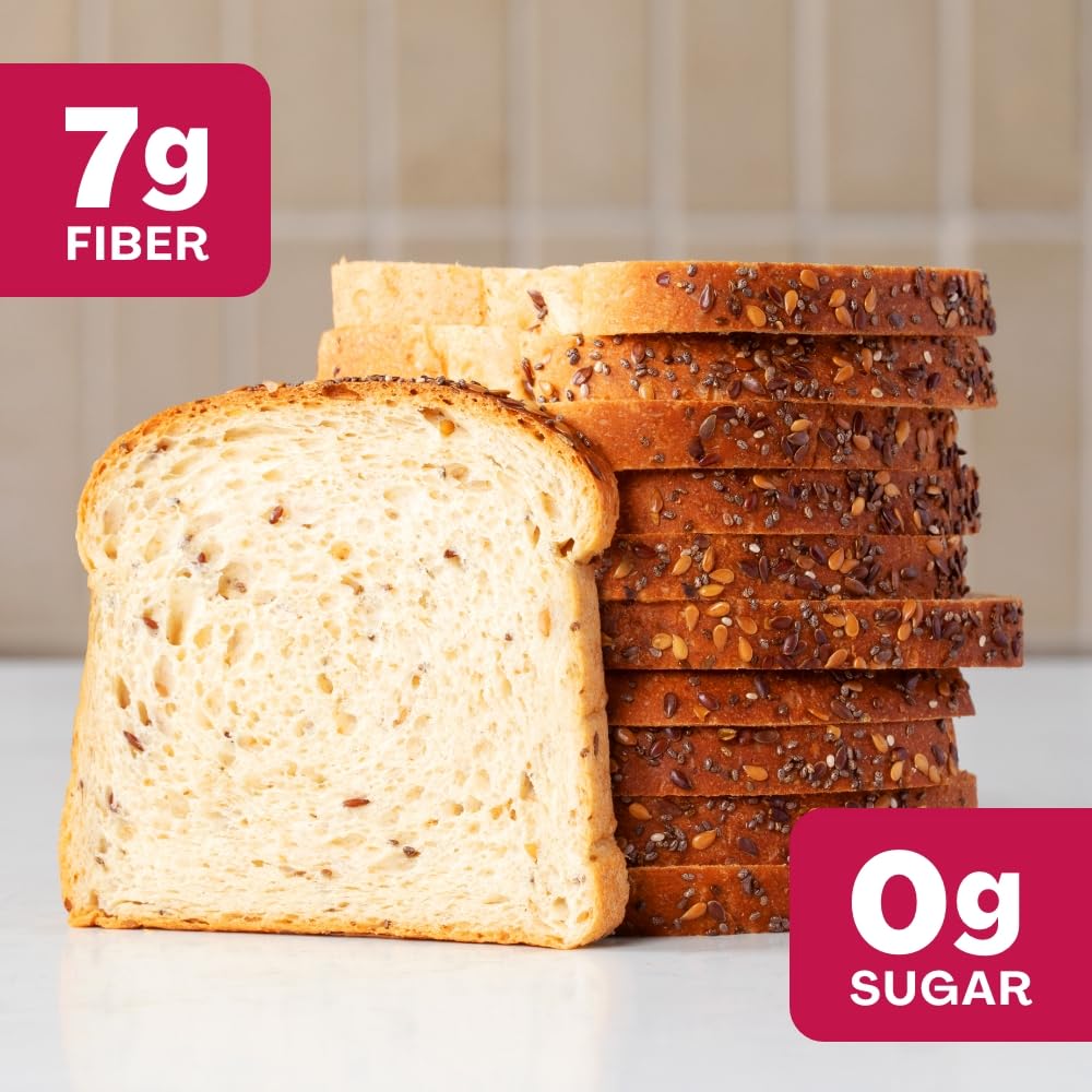 Sola Deliciously Seeded Bread - 4 Pack | High Protein, Low Carb, Keto Friendly Artisan Loaf | Perfect for Sandwiches, Toast & Healthy Breakfasts
