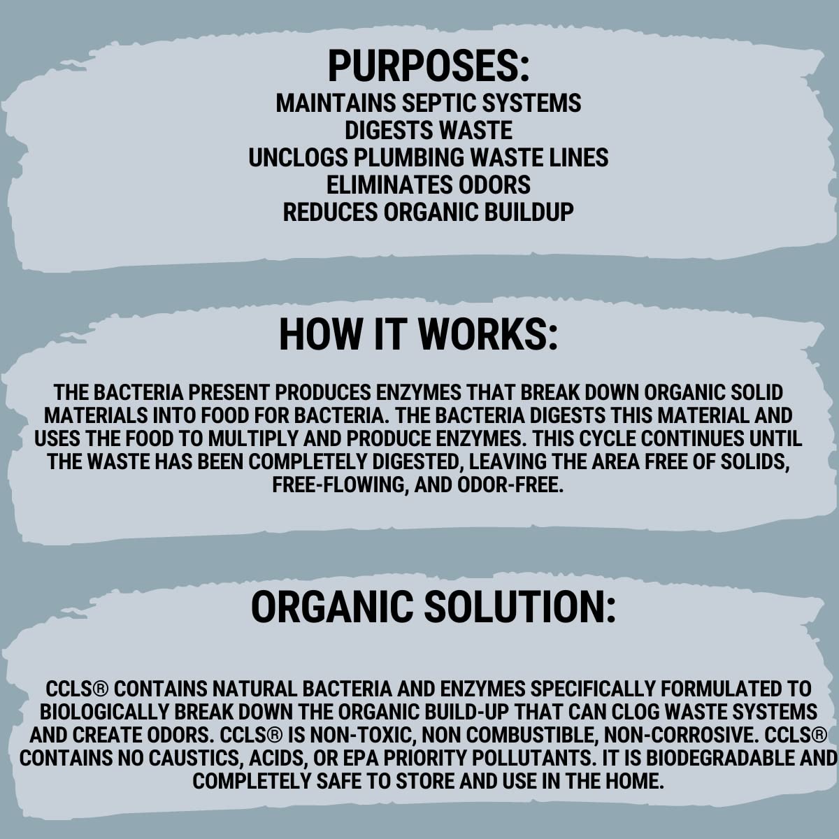 **Organic Septic Tank & Cesspool Treatment Additive – Non-Toxic, Non-Hazardous, Non-Corrosive Enzyme-Producing Bacteria (6 Quarts) – Safe for Home & RV Waste Systems**