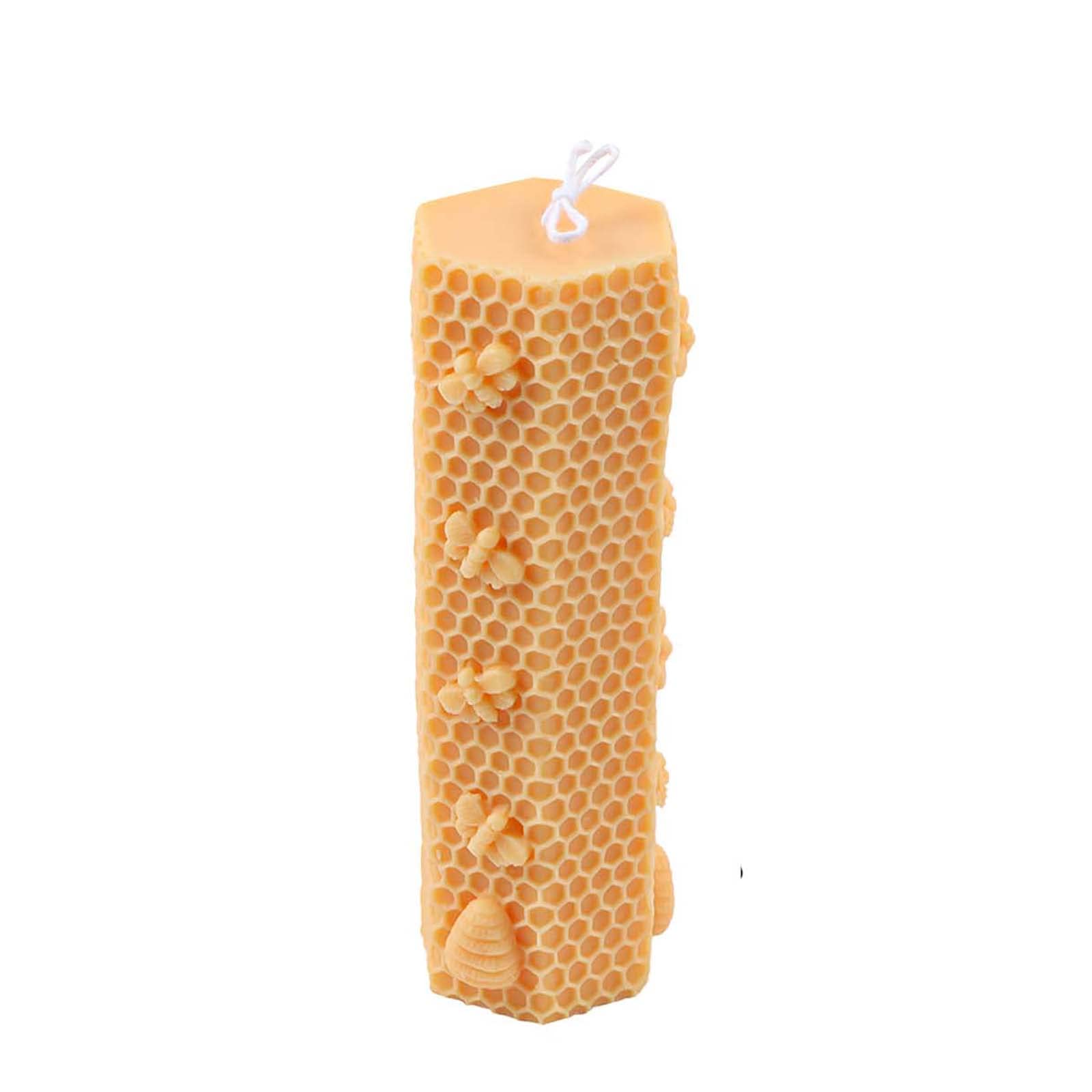 Grainrain 3D Bee Candle Molds - Honeycomb Silicone Soap & Wax Molds for DIY Candle Making (SXY034) - Perfect for Beeswax Candles, Soap Bars, and Home Decor Crafts