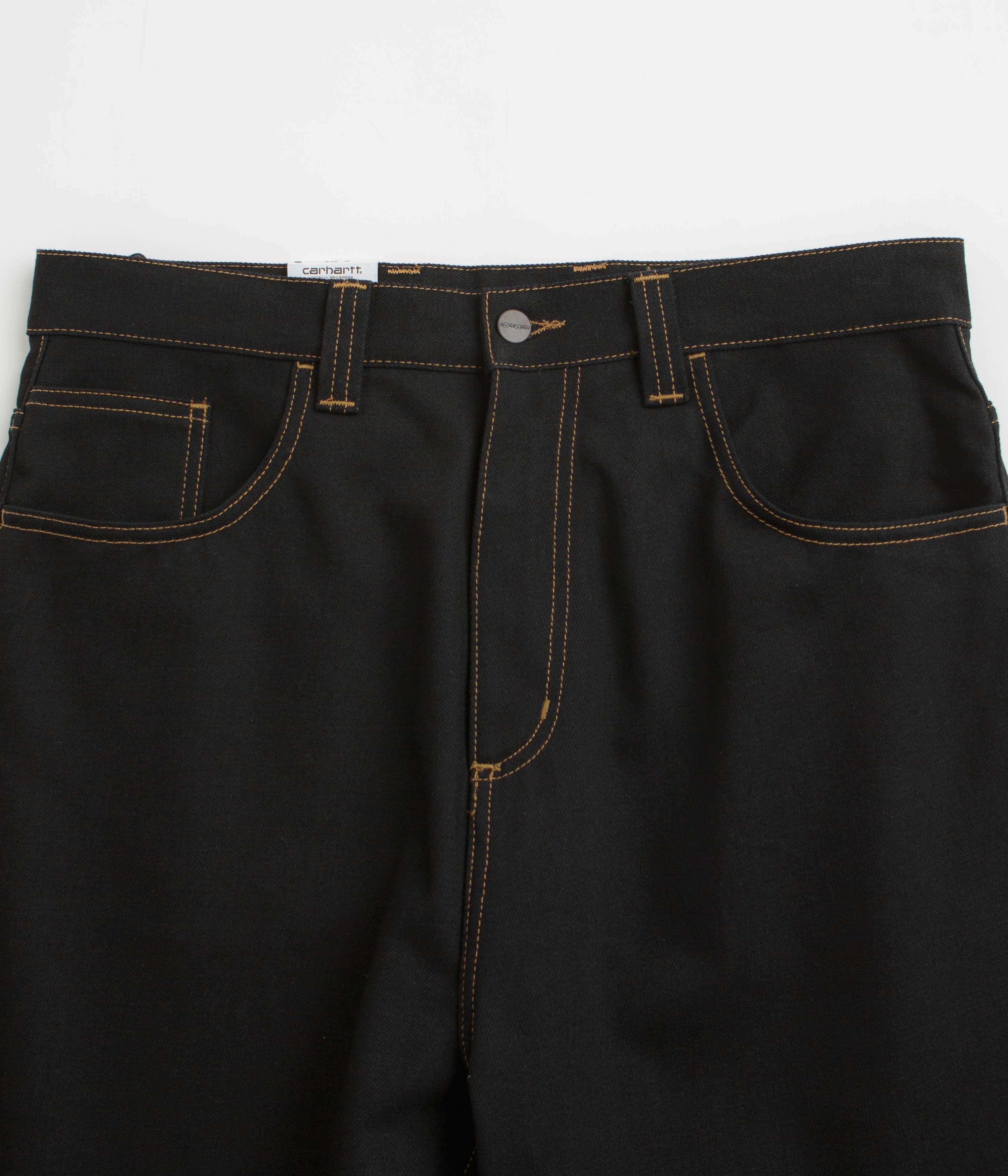 Carhartt Brandon Denim Pants for Men - Durable Work Pants, Black - Perfect for Construction, Outdoor Work & Casual Wear