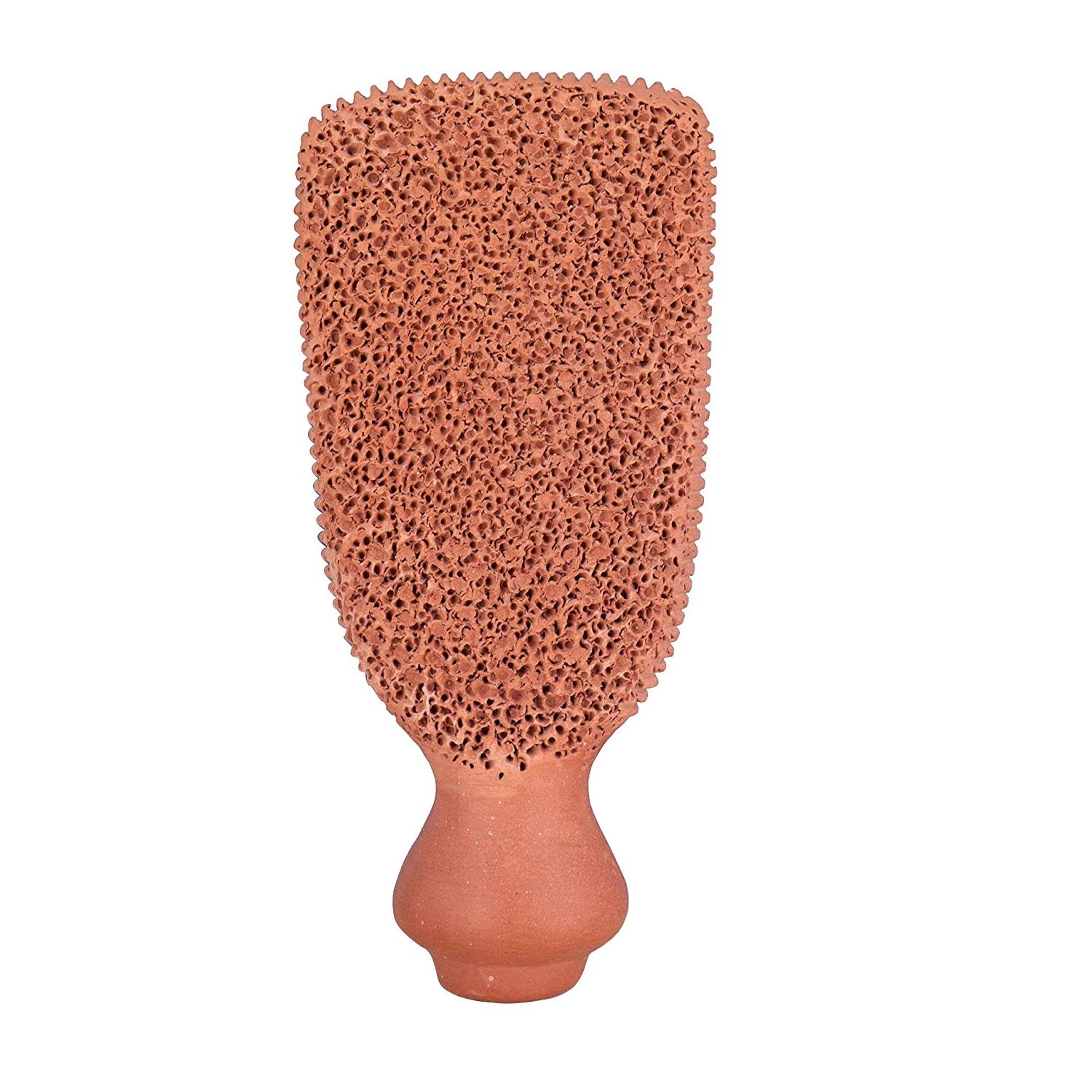 Natural Terracotta Pumice Stone for Feet – Exfoliating Foot Scrubber to Remove Dead Skin & Calluses – Perfect for Pedicures, At-Home Spa, and Dry Cracked Heel Care