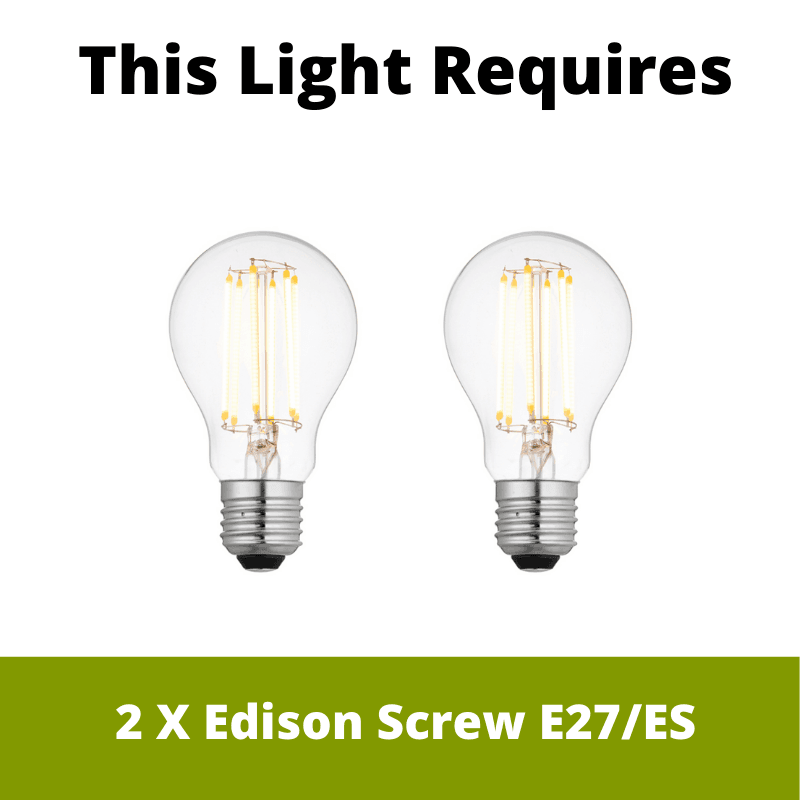 Eglo Dellow 2-Light Brass & Black Bar Spotlight - Modern Industrial Pendant Lighting for Kitchen Island, Dining Room, or Entryway