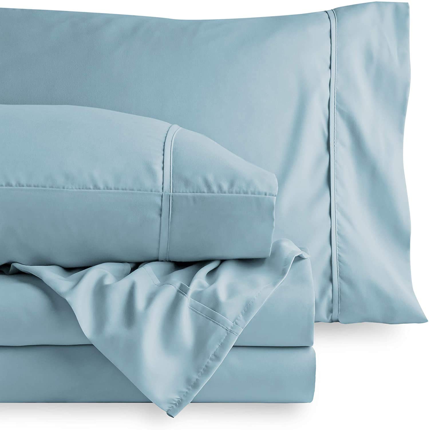 600 Thread Count Percale Cotton Sheets for Full Size Bed - Breathable, Soft & Durable Full Size Bed Sheets with Deep Pockets - 4-Piece Set (Fitted Sheet, Flat Sheet, 2 Pillowcases) - Perfect for Hot Sleepers & All-Season Comfort