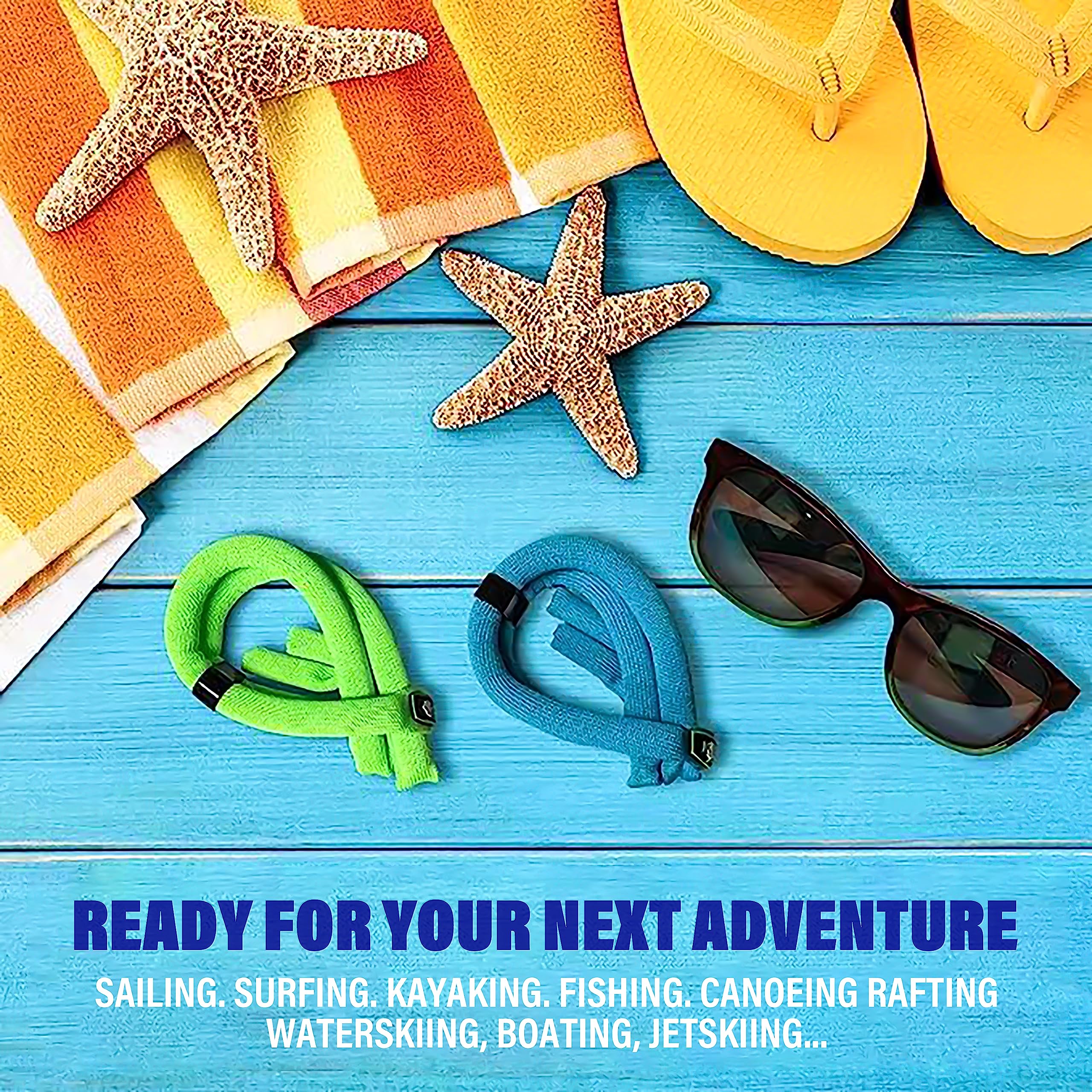 Neoprene Floating Sunglass Strap for Large Sunglasses | Waterproof Eyewear Retainer for Swimming, Boating & Fishing | Prevents Lost Glasses in Water