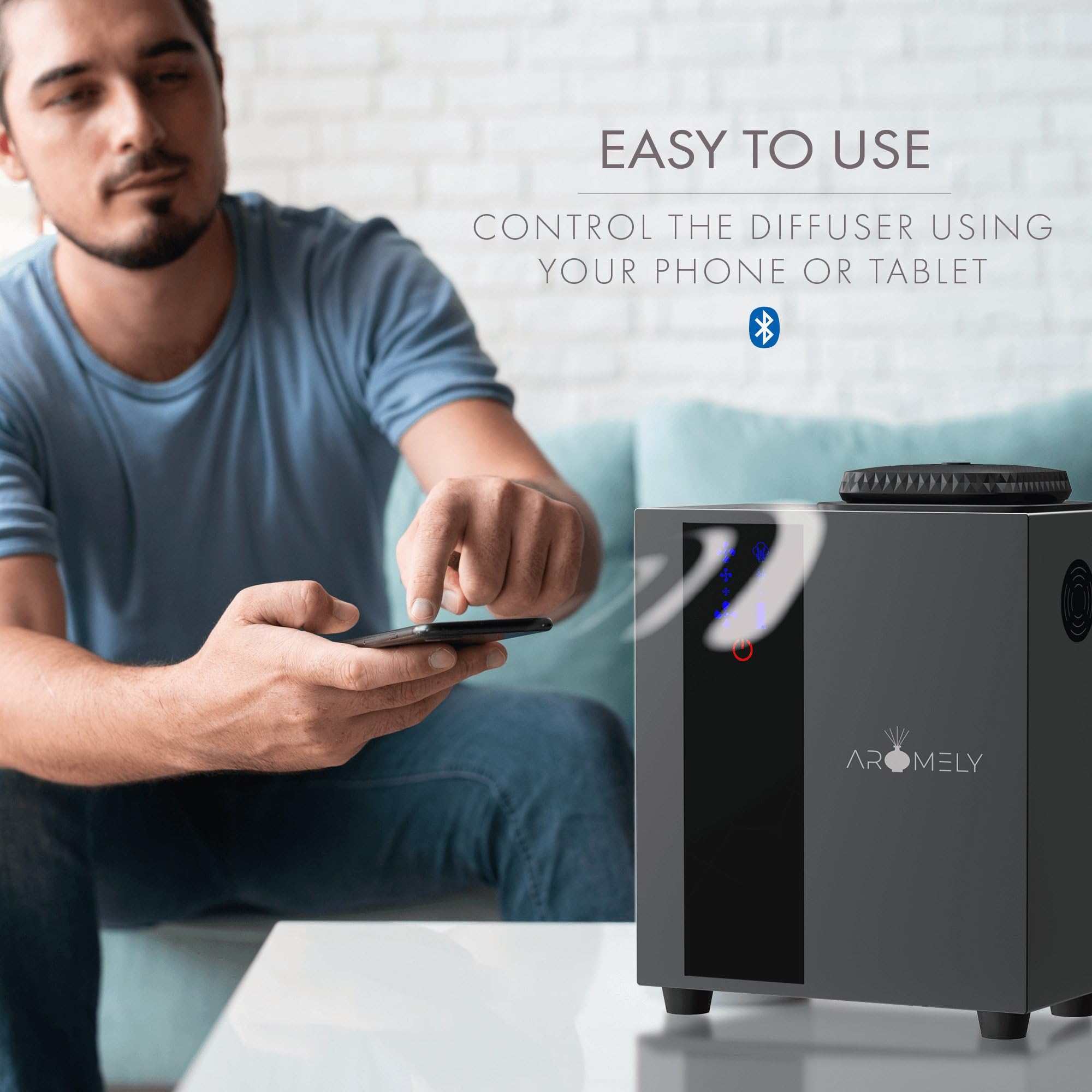 Smart Bluetooth HVAC Scent Diffuser - Whole Home & Commercial Aroma System (200ml Oil Capacity, 1,200 SQFT Coverage) | Waterless Aromatherapy for Office, Spa, Hotel & Large Spaces | Wireless App Control & Long-Lasting Fragrance