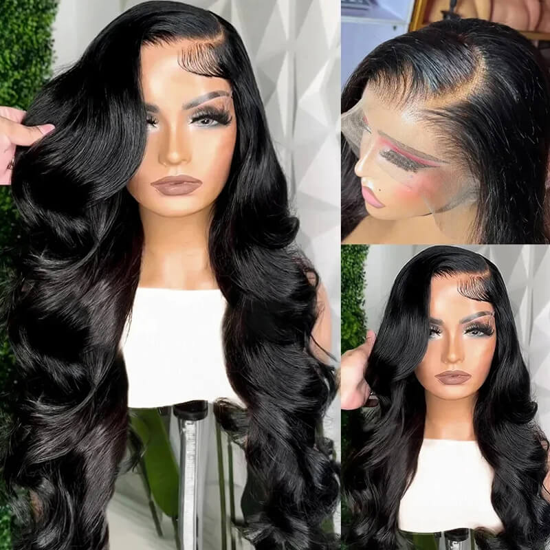 Eullair 5x5 HD Lace Closure Human Hair Wig for Women - 10-30 Inches Natural Straight/Curly/Wavy Hair - Invisible Lace Front Wig for Daily Wear & Special Occasions