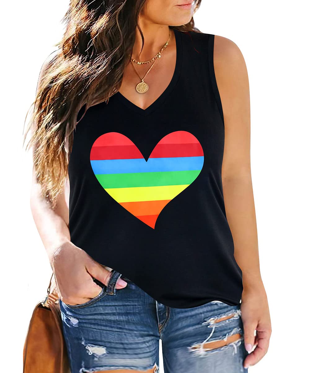 Plus Size Tank Tops for Women - Sleeveless V-Neck Summer Tees (Camo/Leopard/Tie Dye) XL-5XL for Casual Outings & Beach Wear