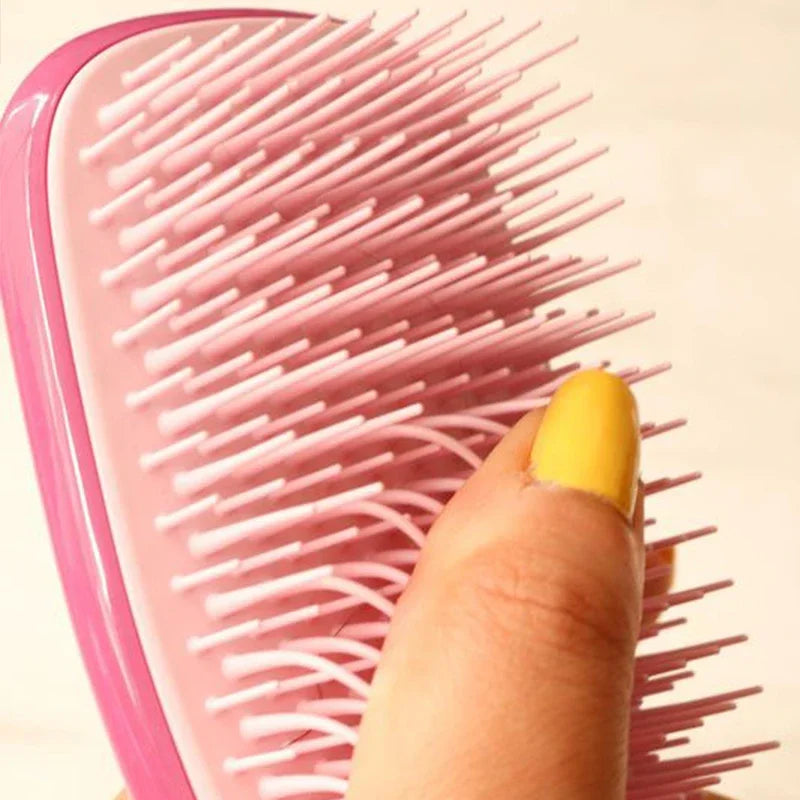 Anti-Knotted Scalp Massage Hair Brush for Detangling & Relaxation - Perfect for Wet/Dry Hair, Styling & Stress Relief at Home or Salon