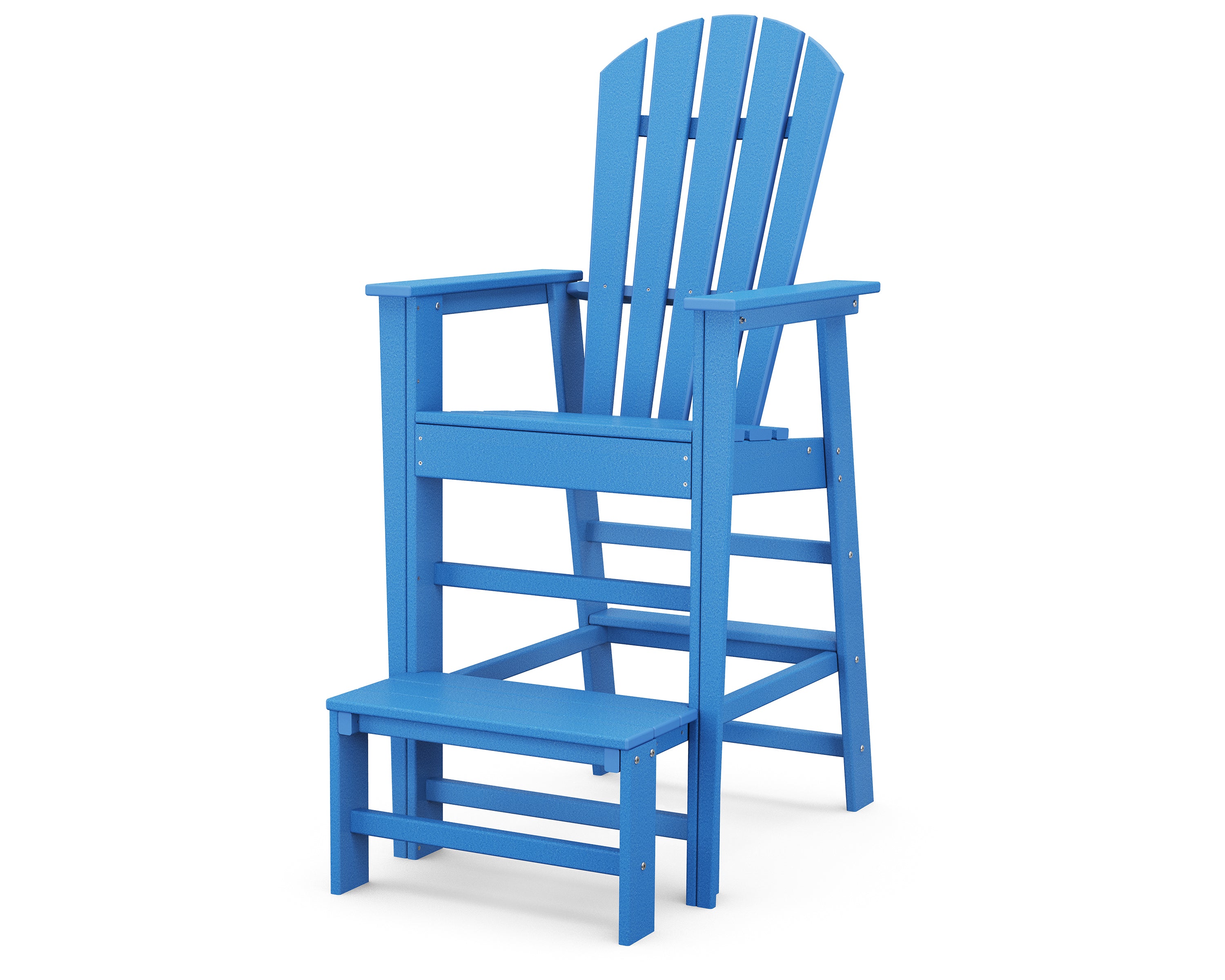 POLYWOOD South Beach Lifeguard Chair - Durable Outdoor Adirondack Style Chair for Poolside, Beach, and Backyard Decor - Perfect for Coastal Themed Patio Furniture and Lifeguard Stand Decoration