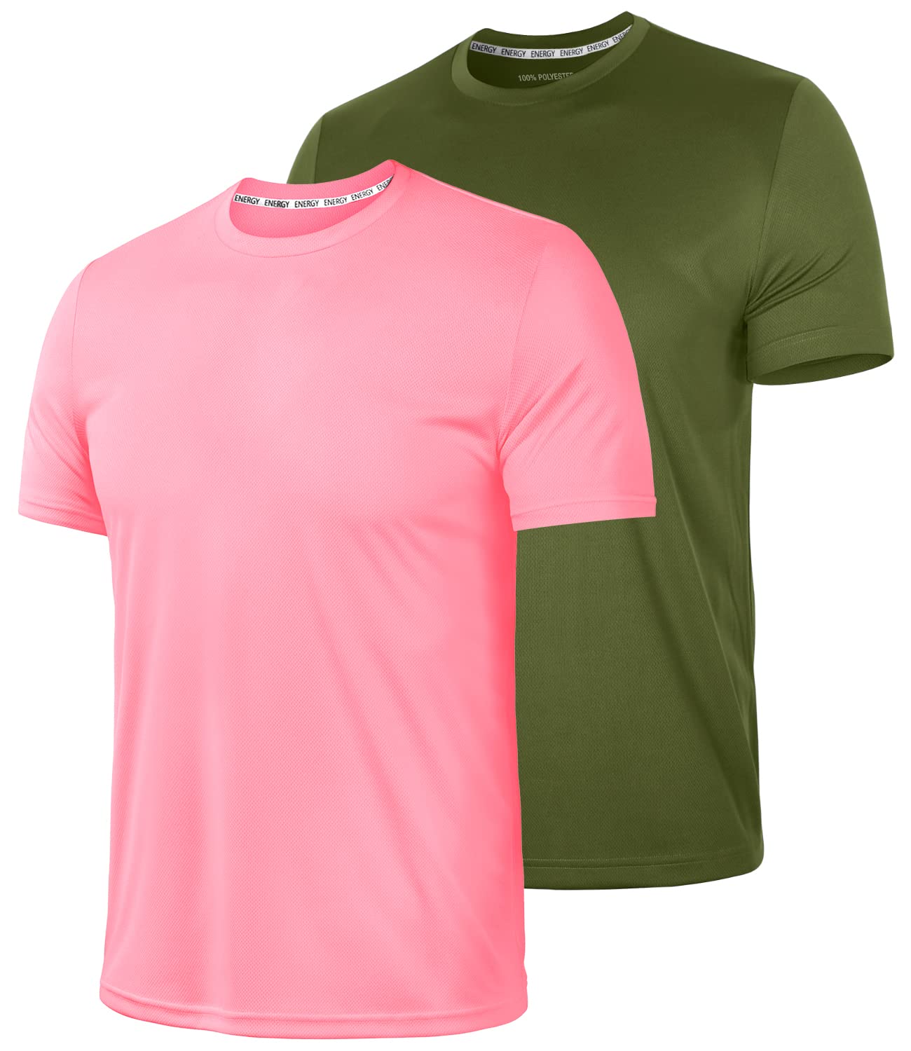 Men's Workout Shirts - Moisture Wicking Quick Dry Athletic T-Shirts for Gym & Performance Training | Ideal for Running, Weightlifting & CrossFit