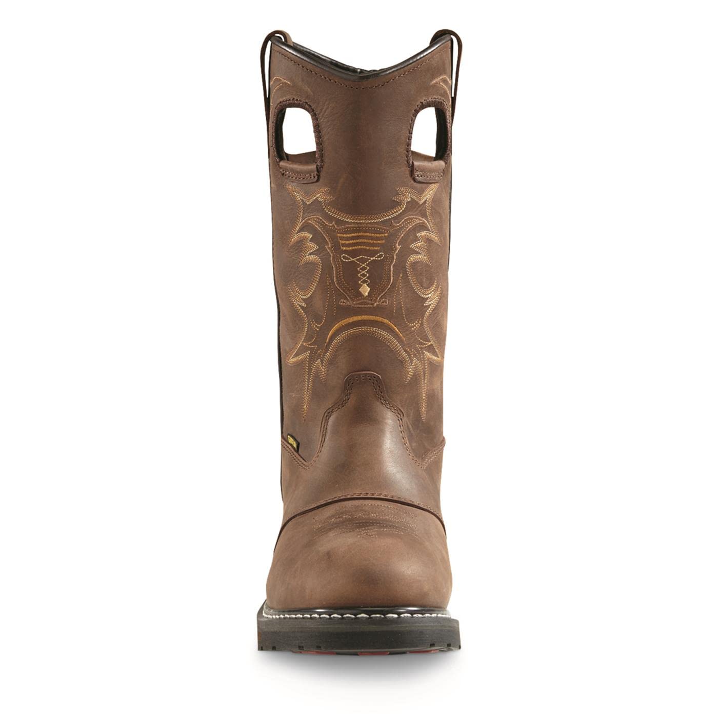 Guide Gear Bandit II Men's Leather Waterproof Concealed Carry Work Boots - Western Cowboy Rodeo Shoes for Outdoor, Hiking & Ranch Work