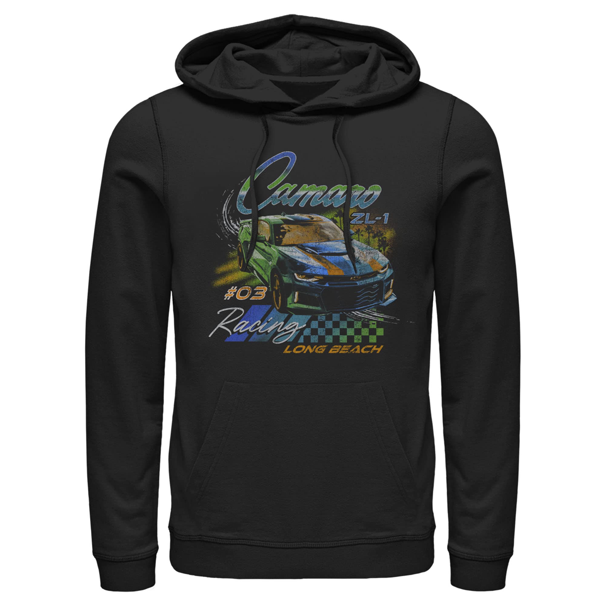 Men's General Motors Camaro Racer Pullover Hoodie - Vintage Car Enthusiast Apparel for Casual Wear & Car Shows
