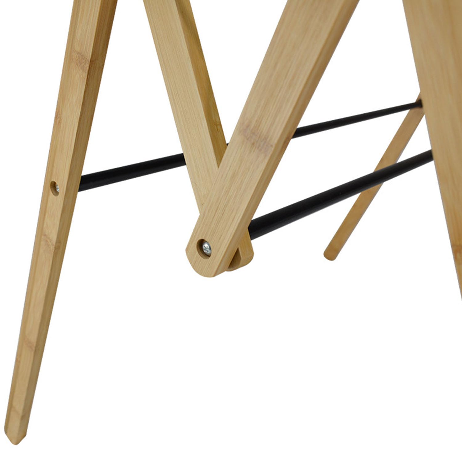 Foldable Bamboo & Wood 4-Tier Clothes Drying Rack - Space Saving Indoor Laundry Airer with Wings - Perfect for Apartments, Dorms, Small Spaces & Eco-Friendly Drying